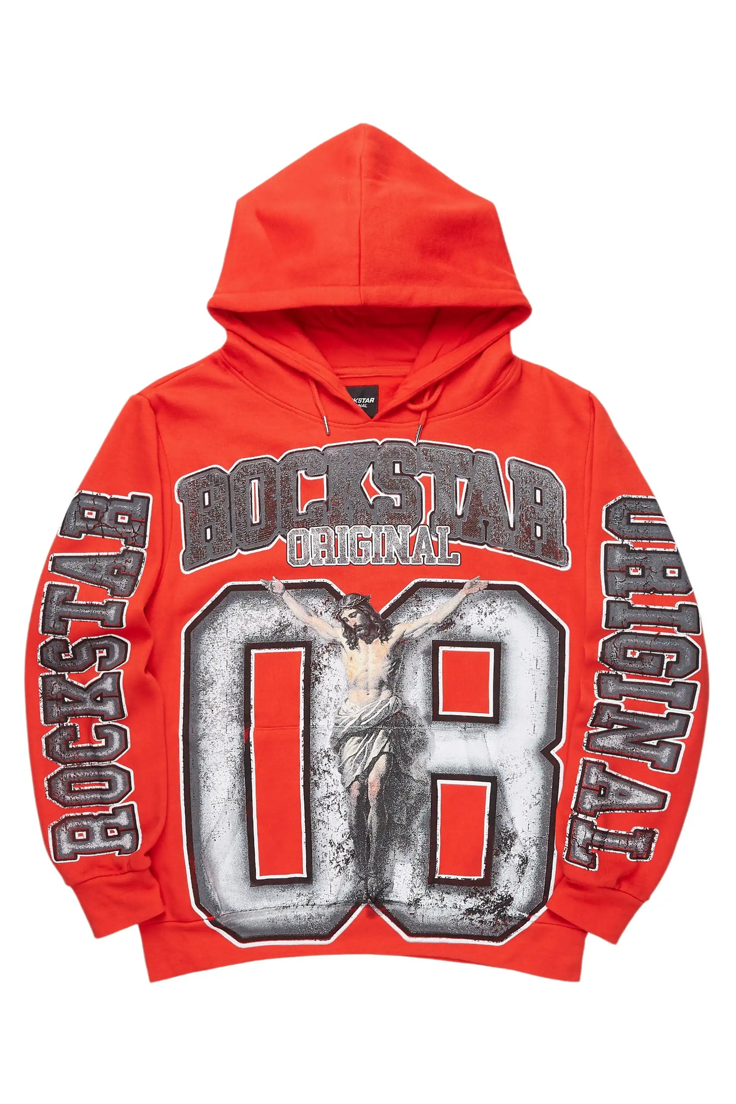 Fields Red/White Graphic Hoodie
