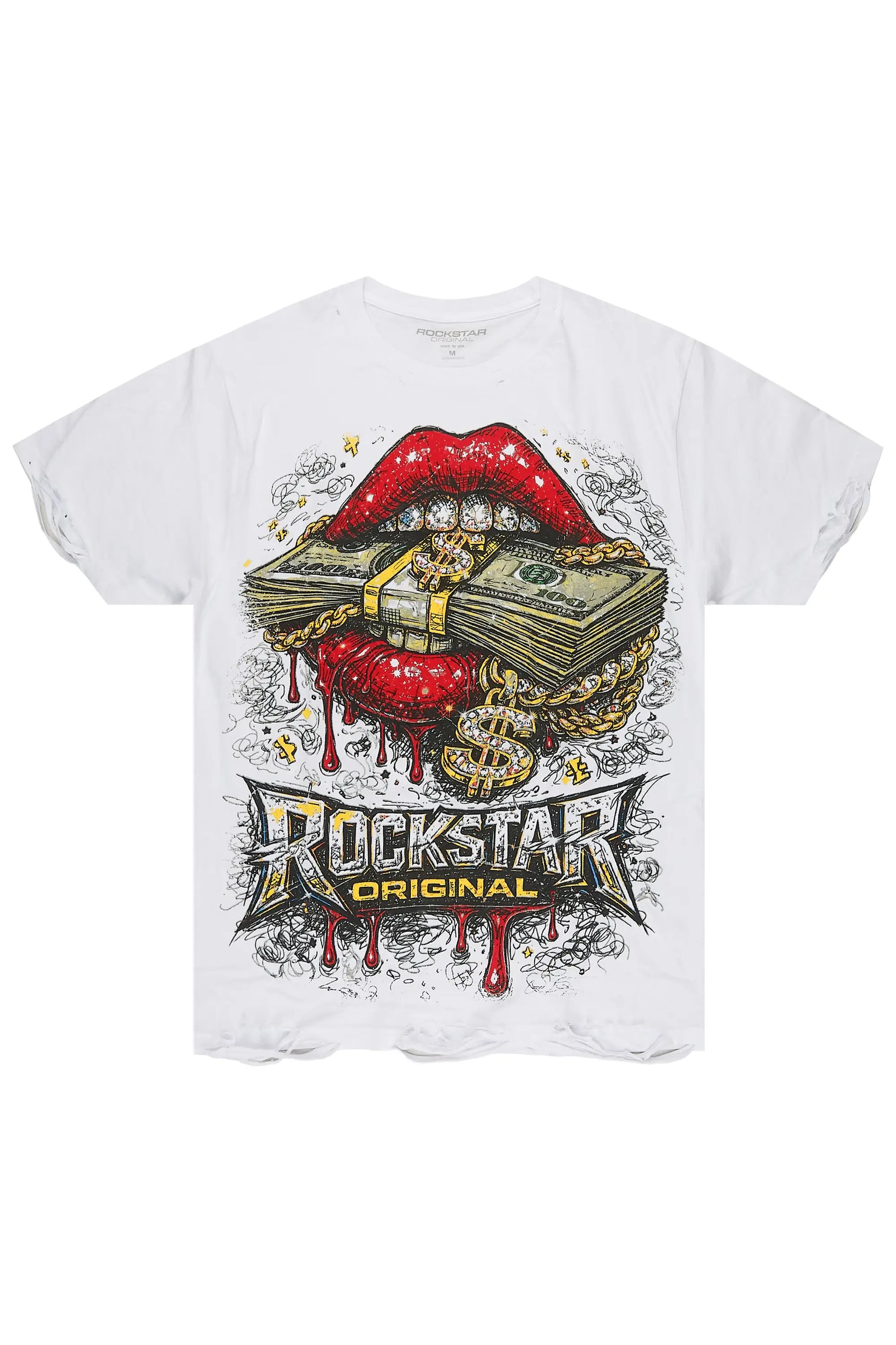 Tevyn White Oversized Graphic T-Shirt