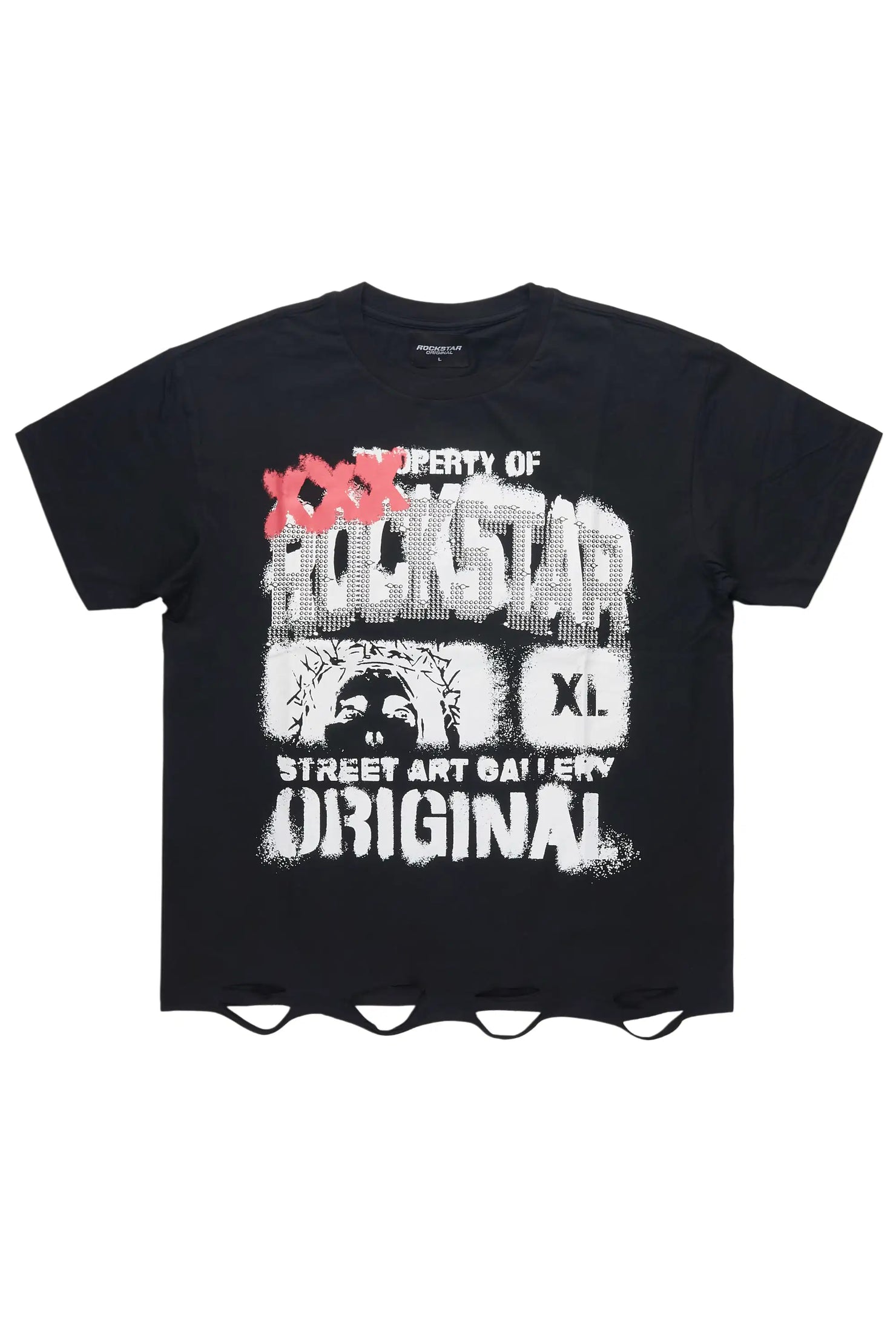 Kyo Black Oversized Graphic T-Shirt