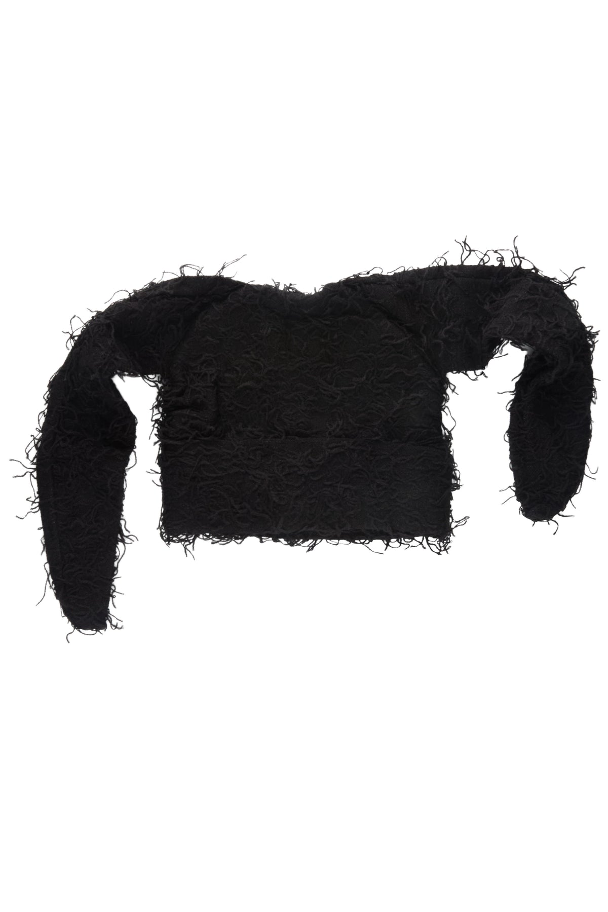 Joetta Black Fuzzy Long Ear Flap Beanie