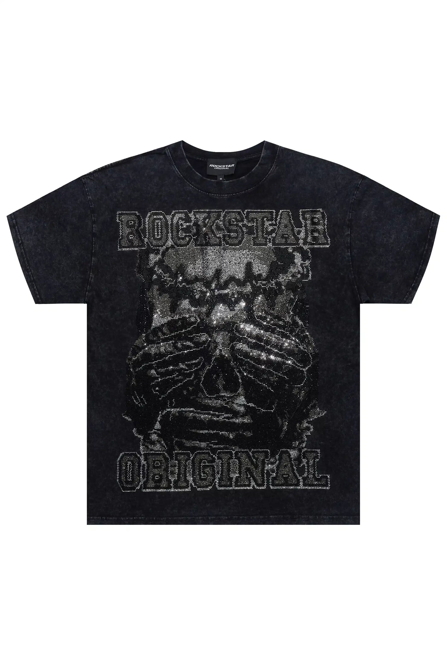 Chayse Black Rhinestone Oversized T-Shirt