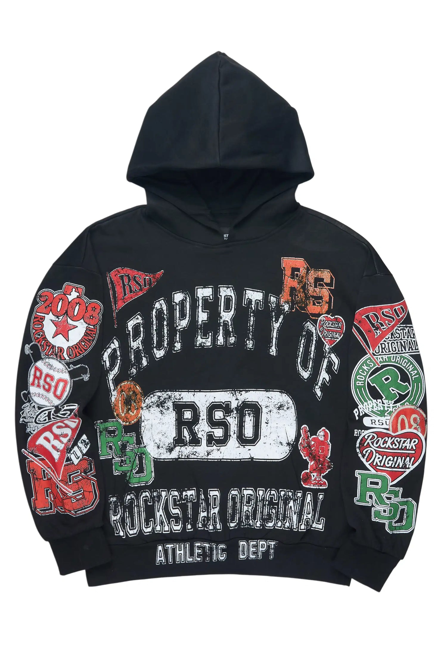 Syrix Black/Multi Graphic Hoodie