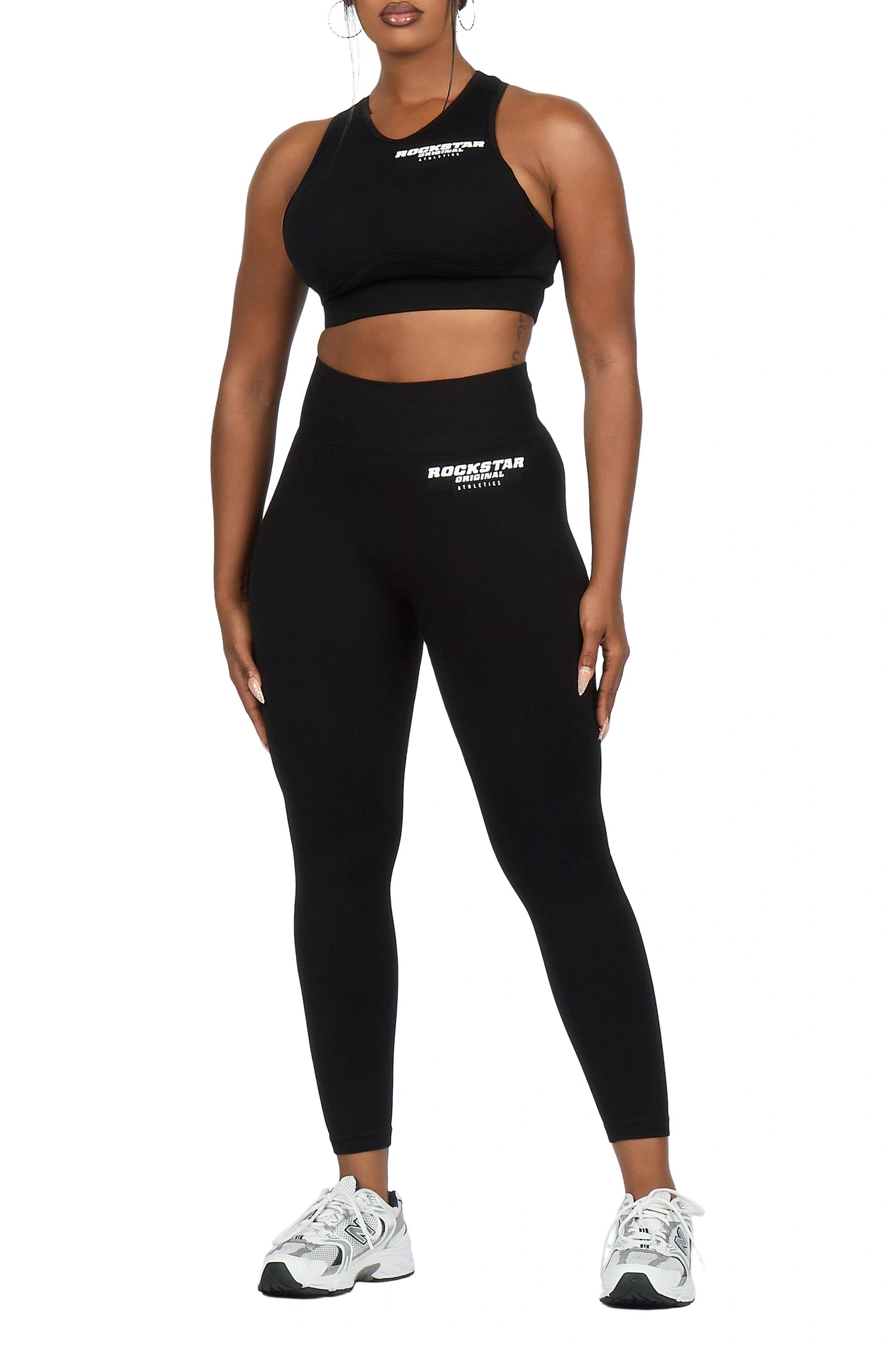 Brevyn Black Tank Active Legging Set