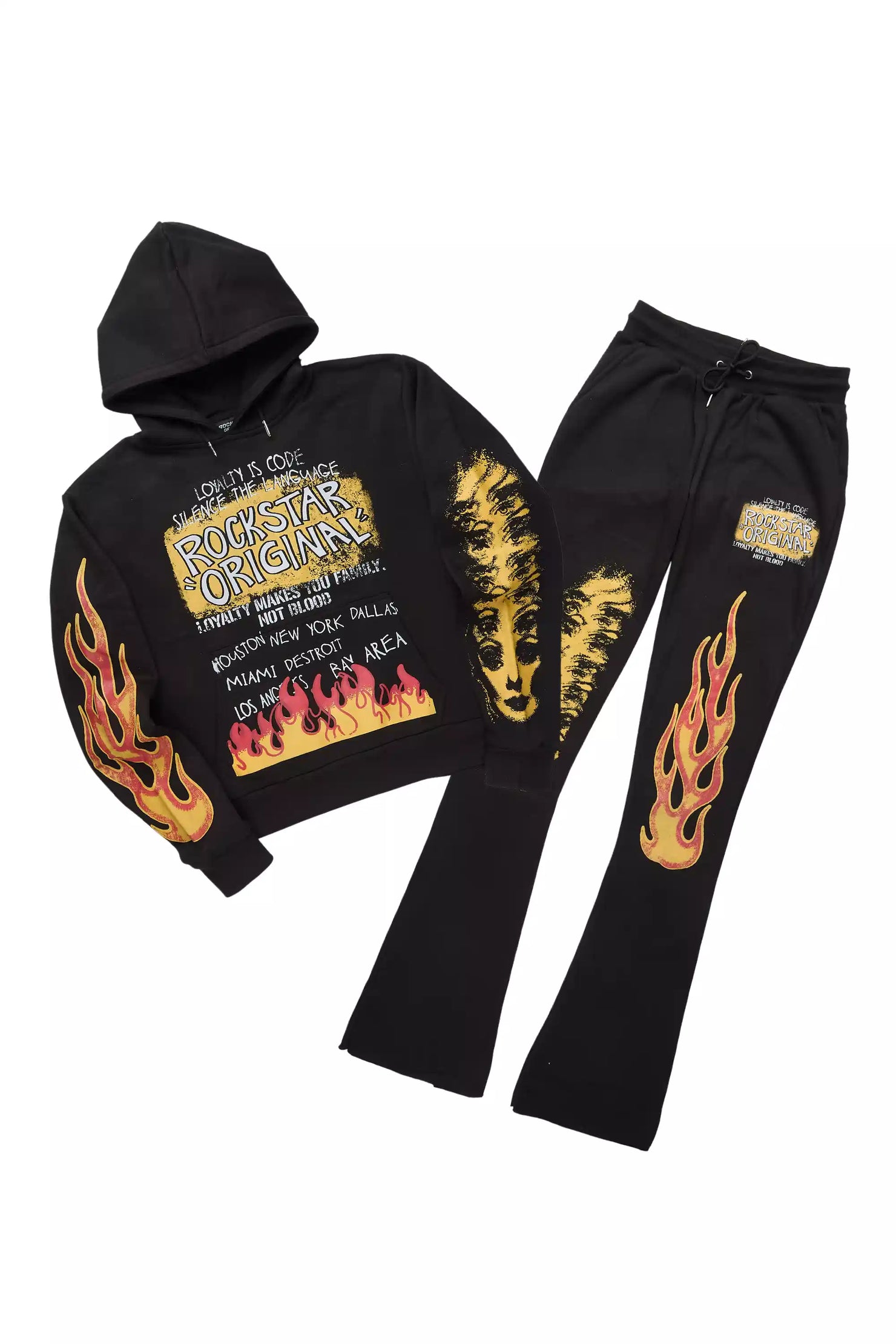 Marcey Black/Yellow Super Stacked Trackset