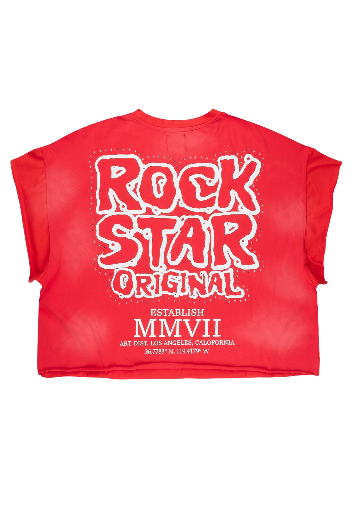 Marc Red Cut Sleeve Tee