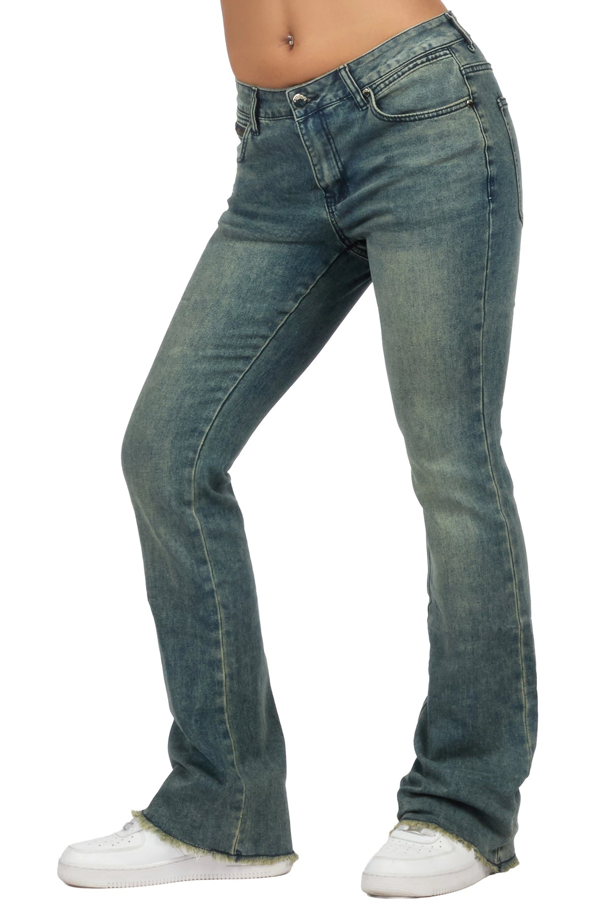Tiriea Tint Wash Low Rise Stretch Bootcut Jean