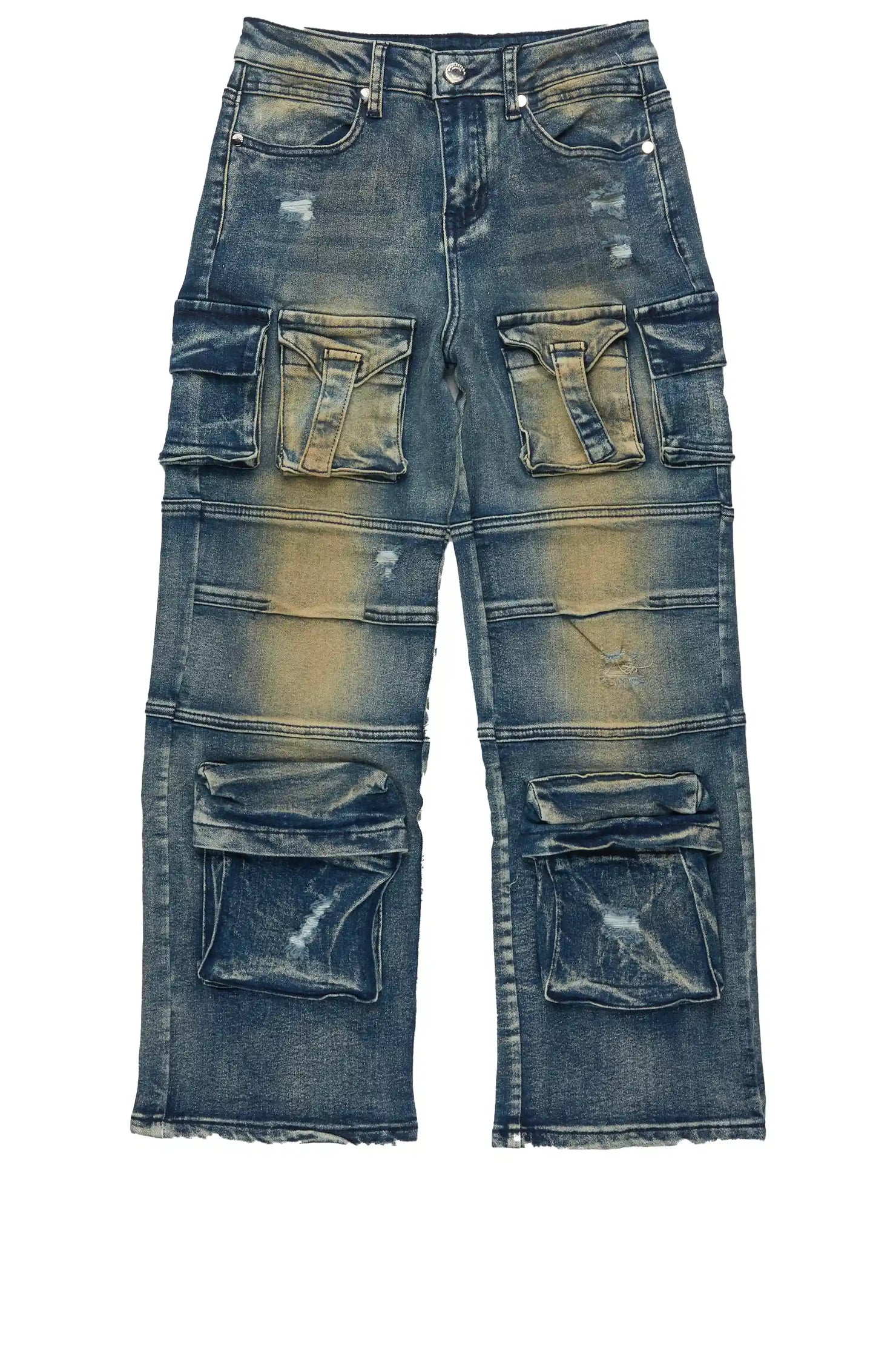 Boys Berdi Dirty Wash Baggy Fit Jean