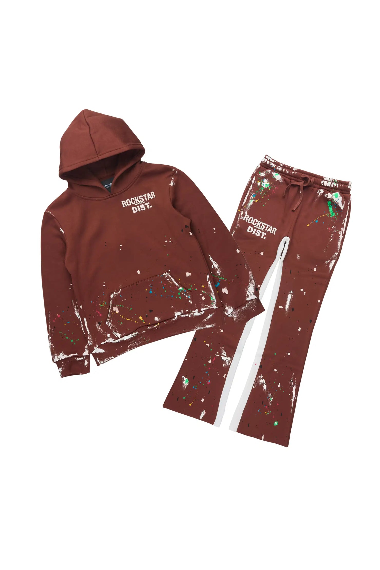 Boys Jaco Brown Baggy Fit Pant Set