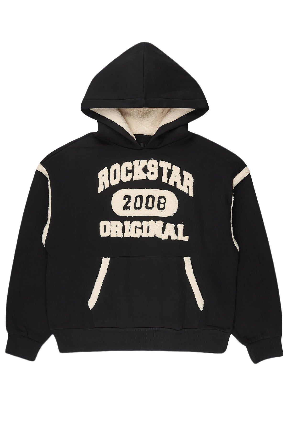 Tatiyana Black Sherpa Detail Hoodie
