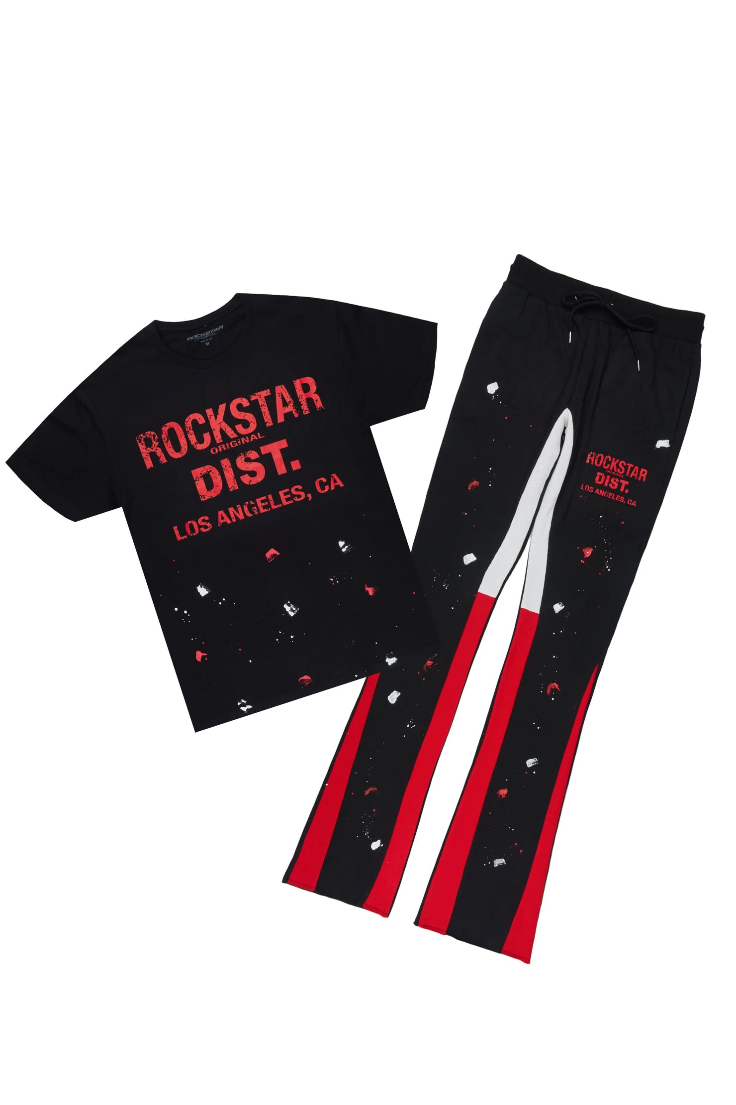 DaeOnna Black/Black T-Shirt Stacked Track Set