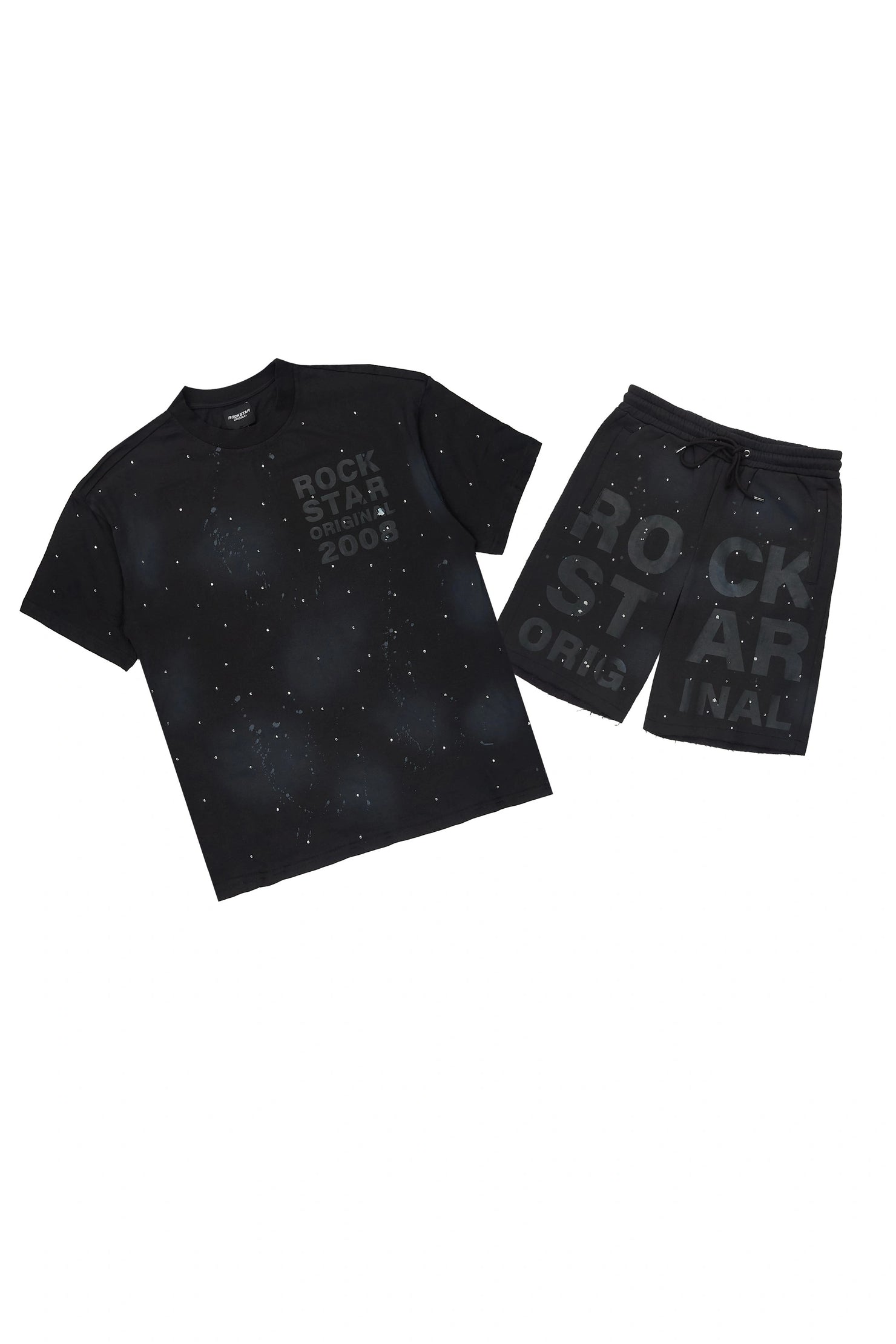 Eliso Black T-Shirt/Short Set