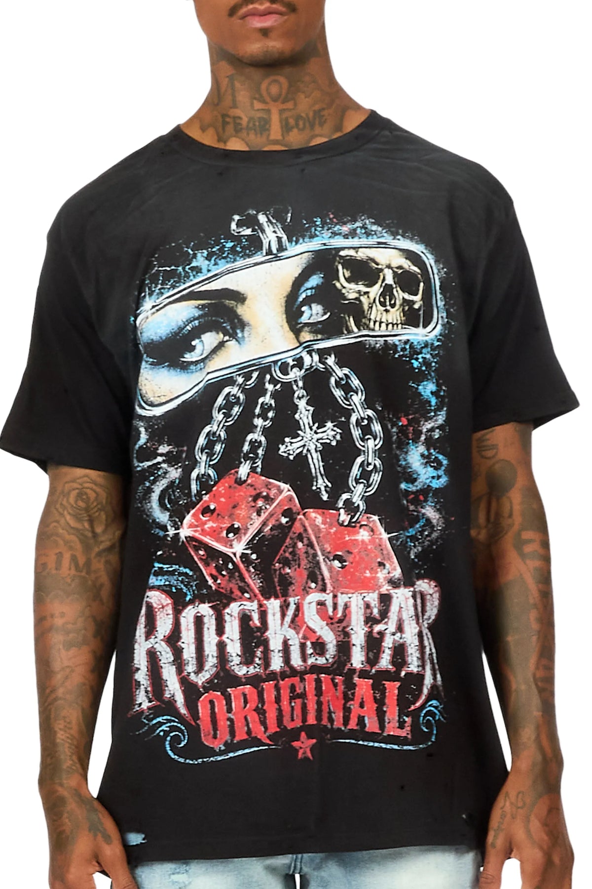 Braylon Black Oversized Graphic T-Shirt