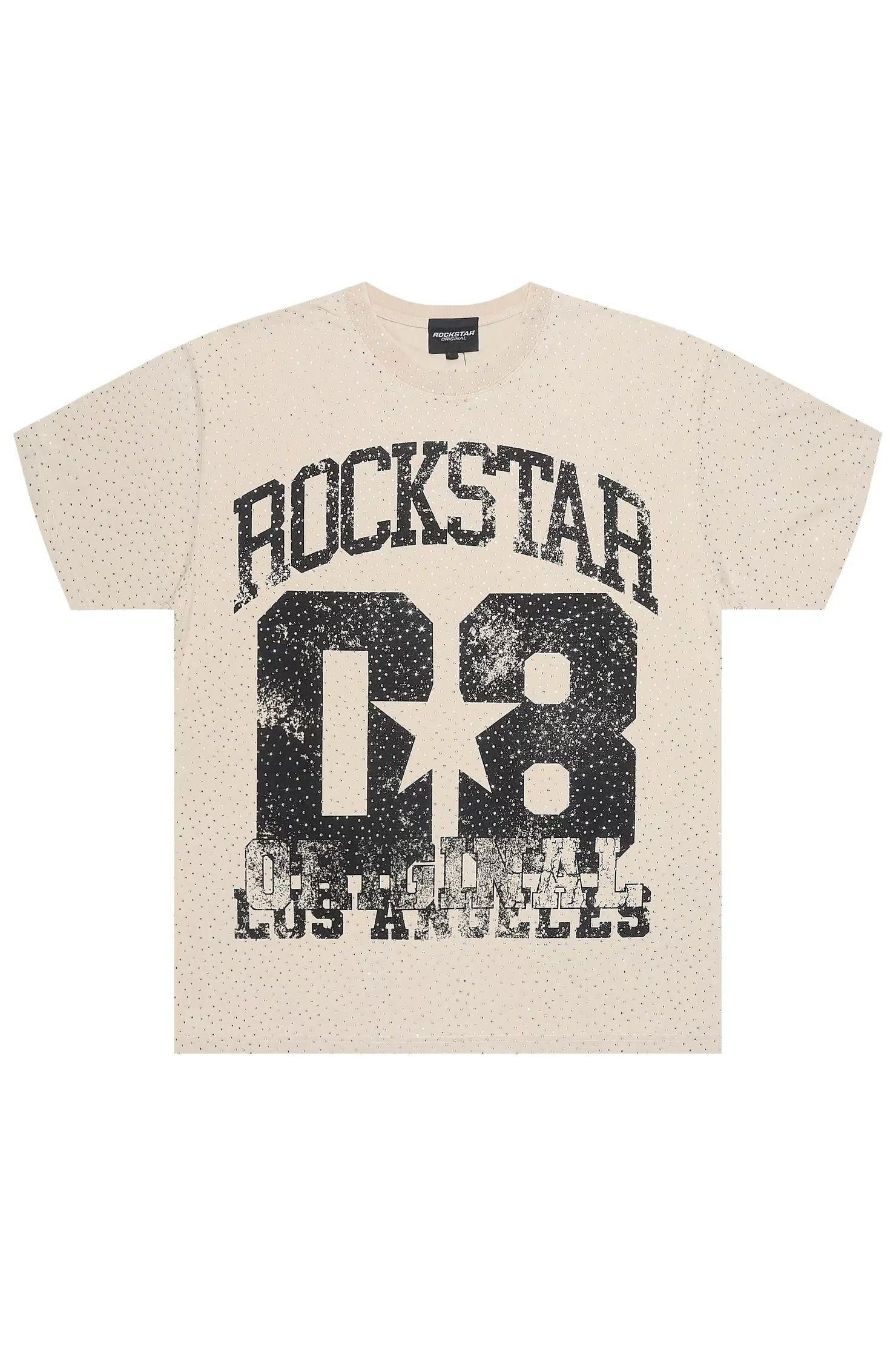 Adrianne Beige Rhinestone T-Shirt