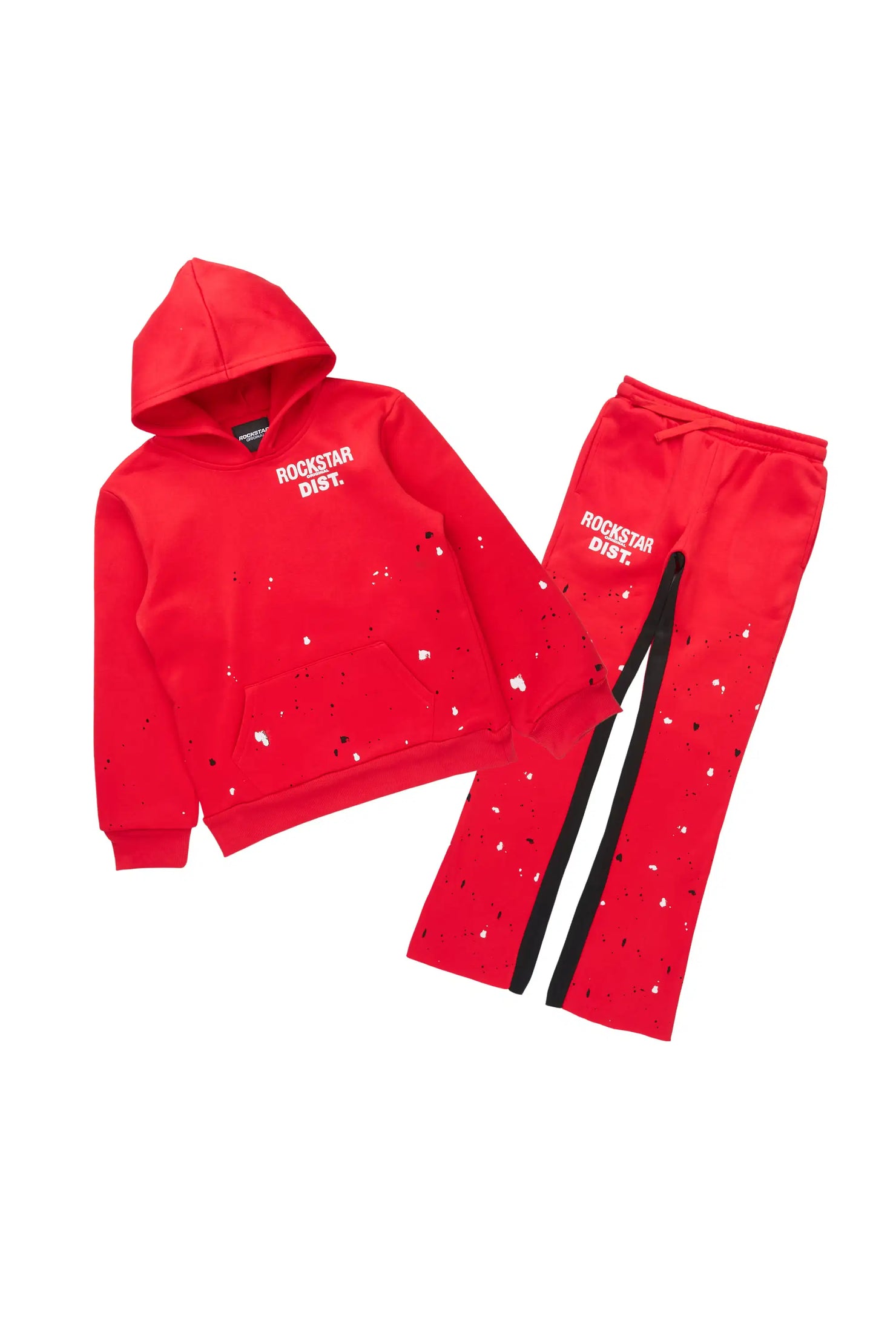 Boys Jaco Red Baggy Fit Pant Set