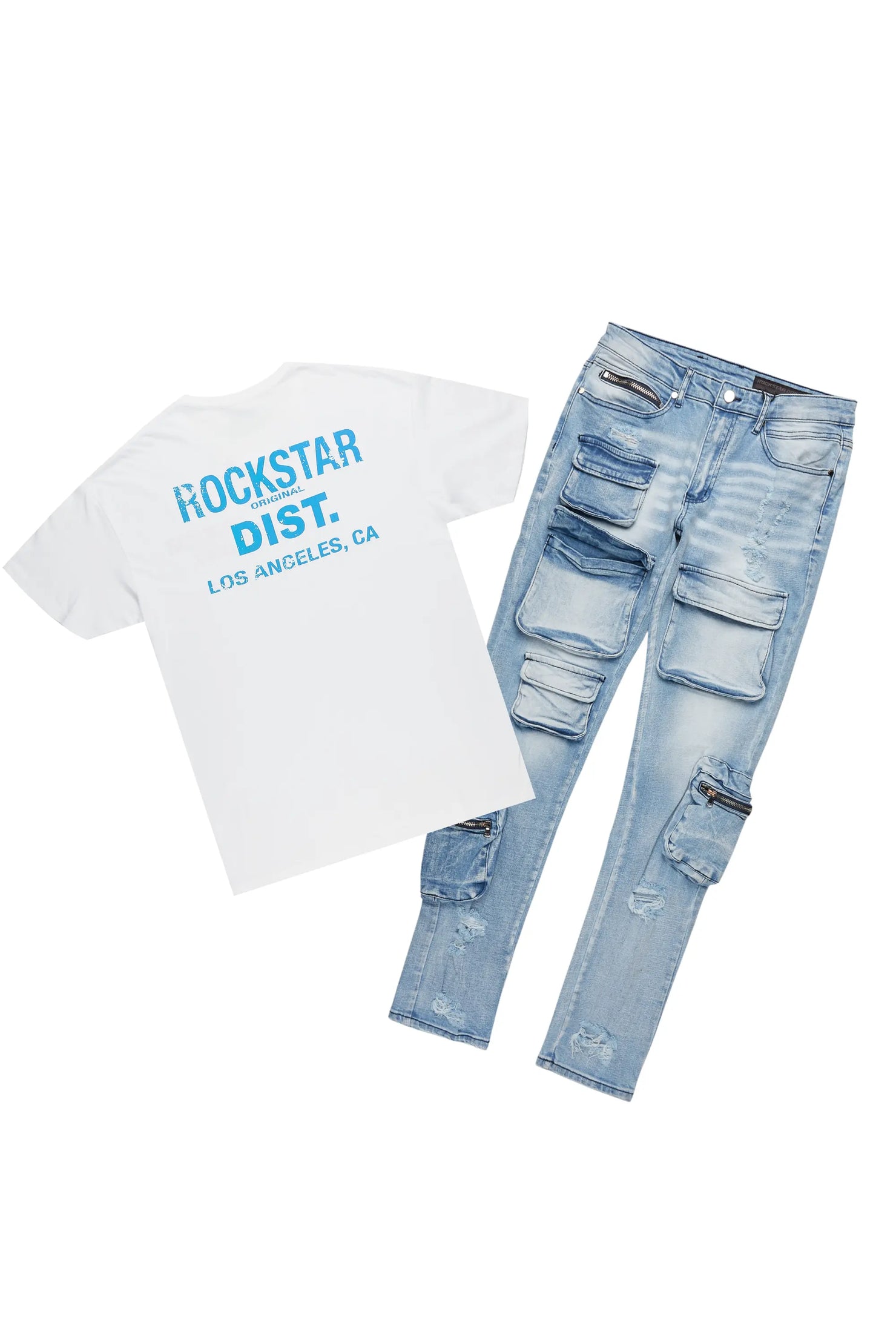 Lake T-Shirt & Korol Stacked Flare Jean Bundle