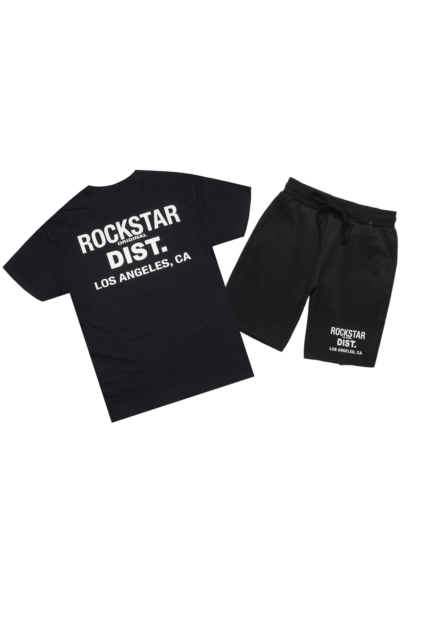 Dalasia Black T-Shirt Short Set