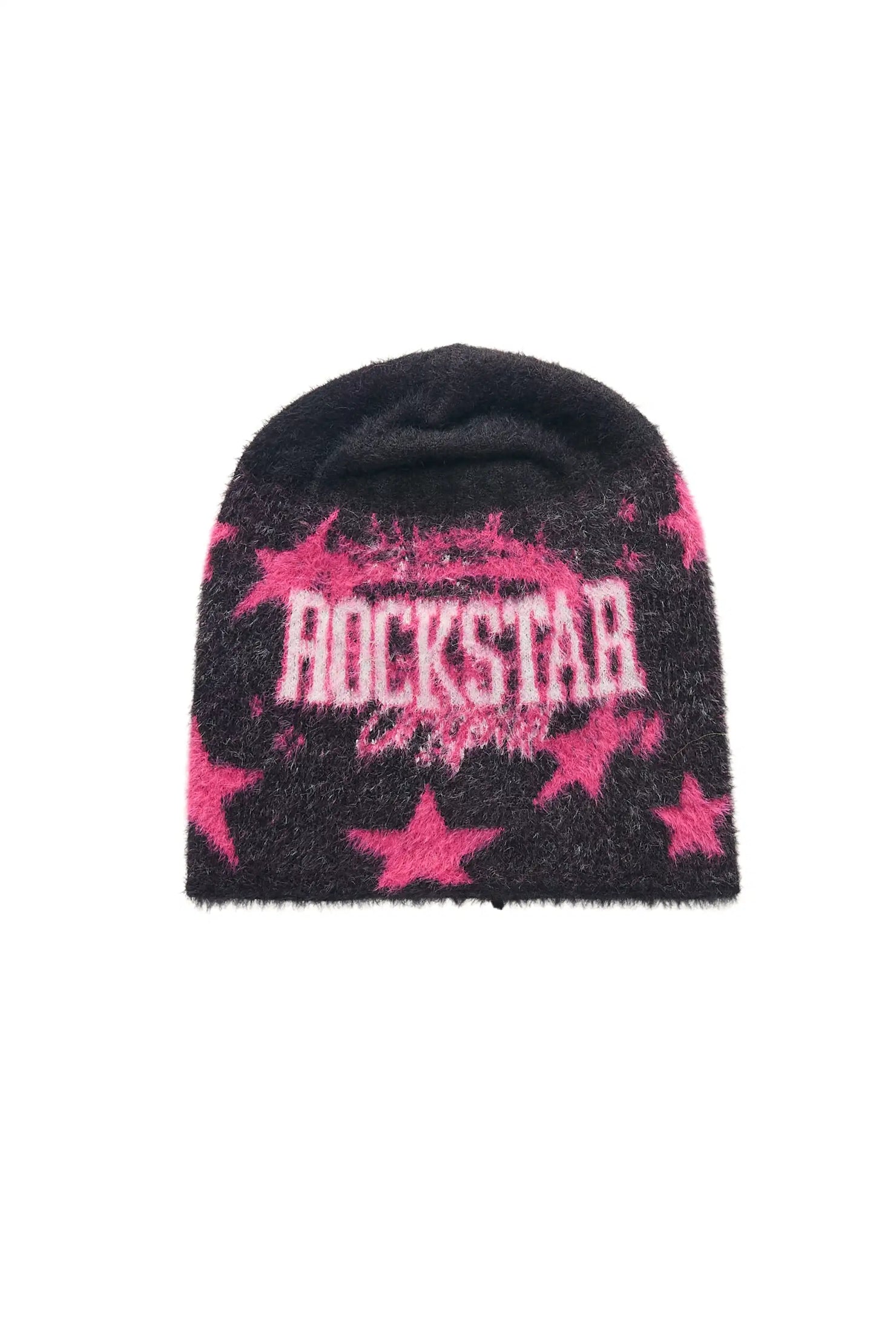 Carolina Black Knit Mohair Beanie