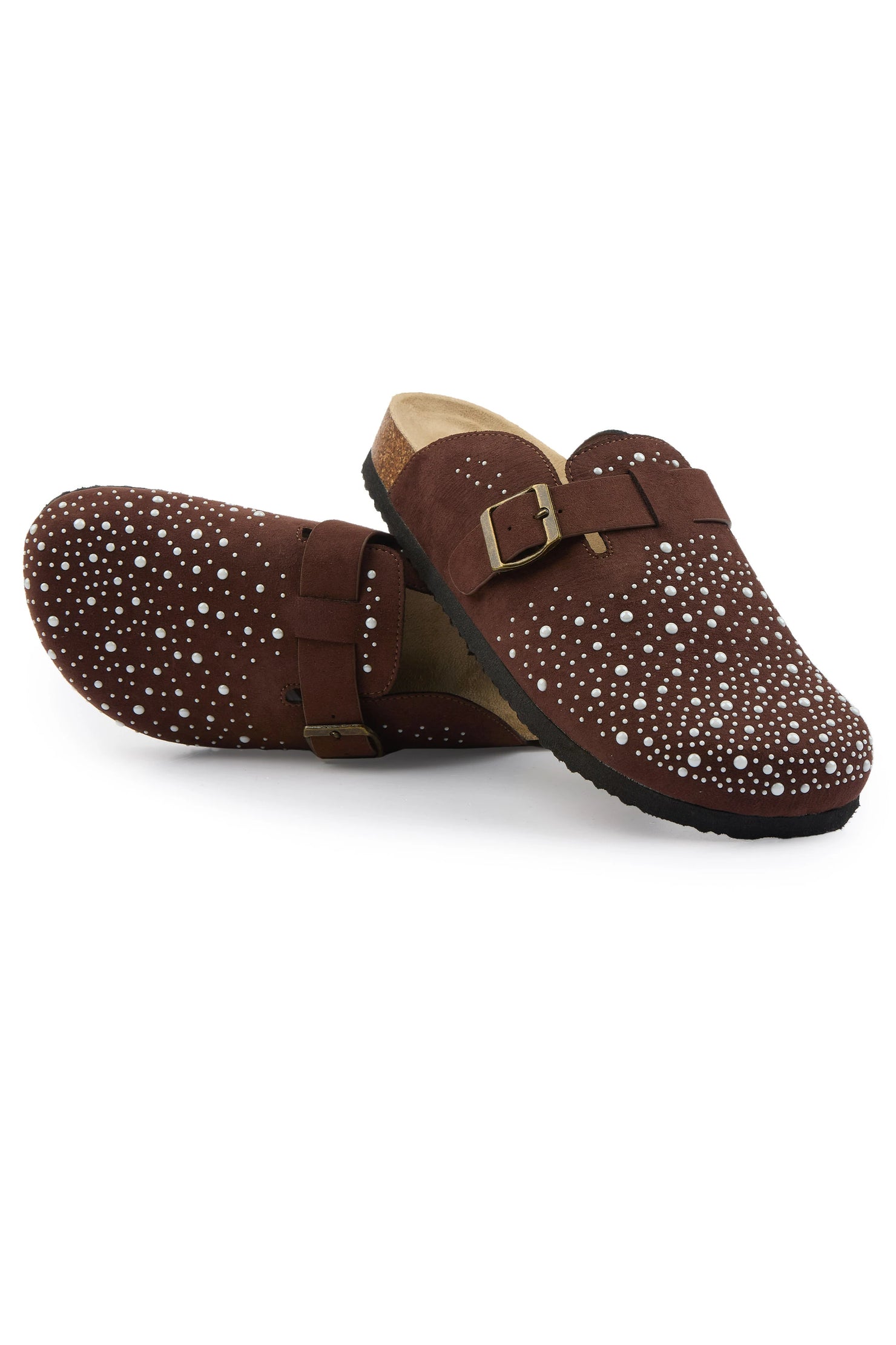 Mens Yehuda Brown Pearl Mule