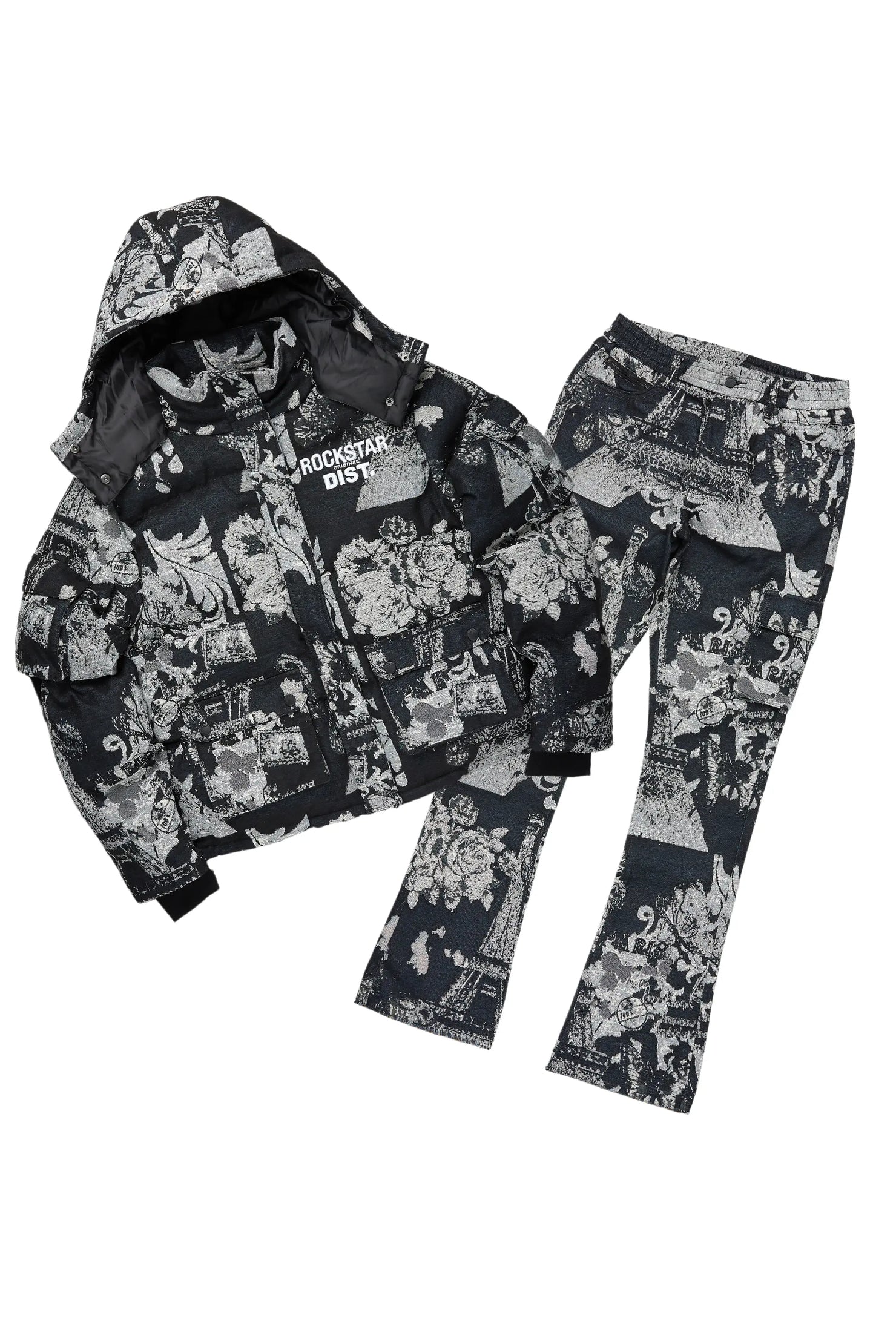 Lamont Black Puffer & Lamont Tapestry Jean Bundle