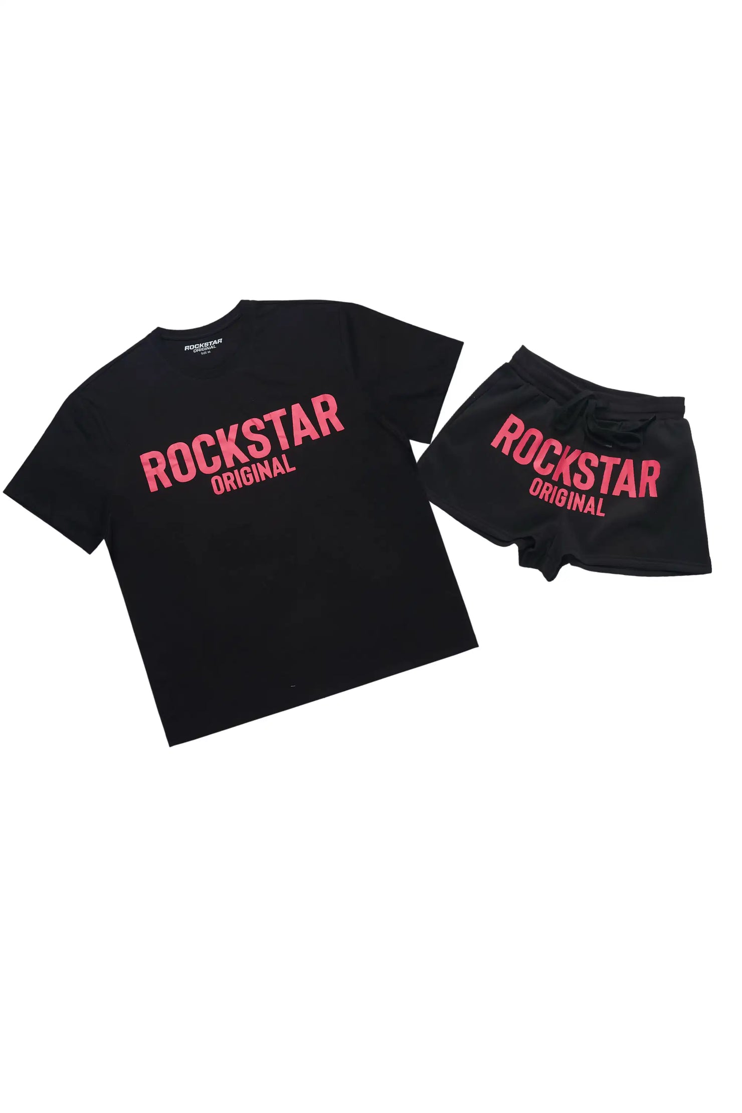 Sabrina Black T-Shirt Short Set