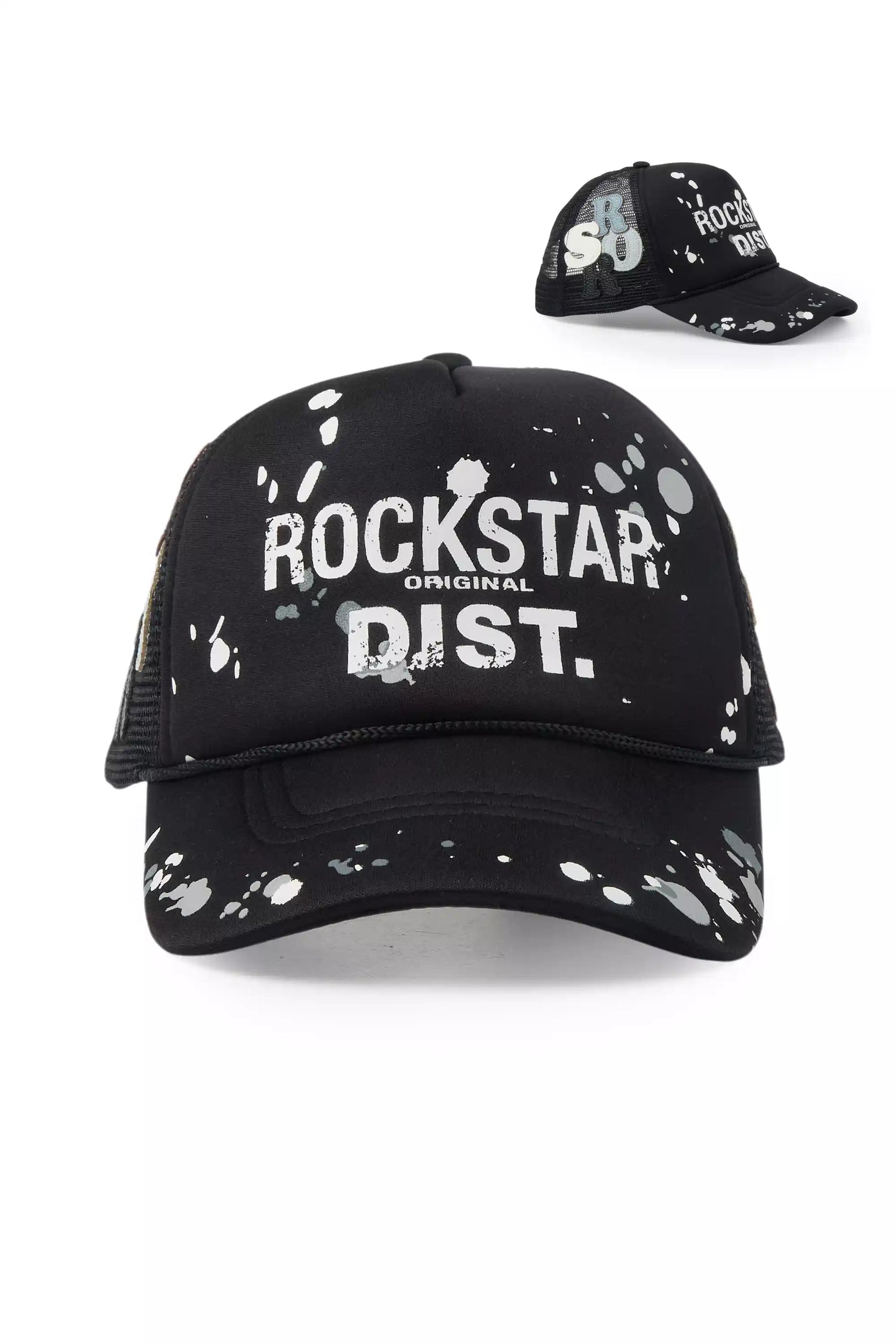 Platon Black Graphic Trucker Hat