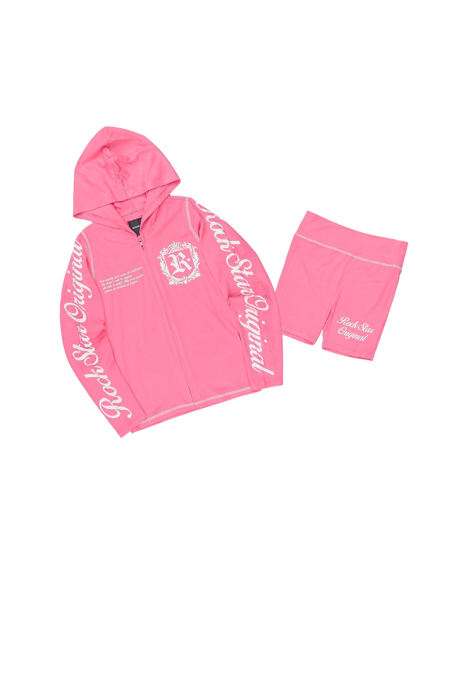 Girls Desmnie Pink Short Set
