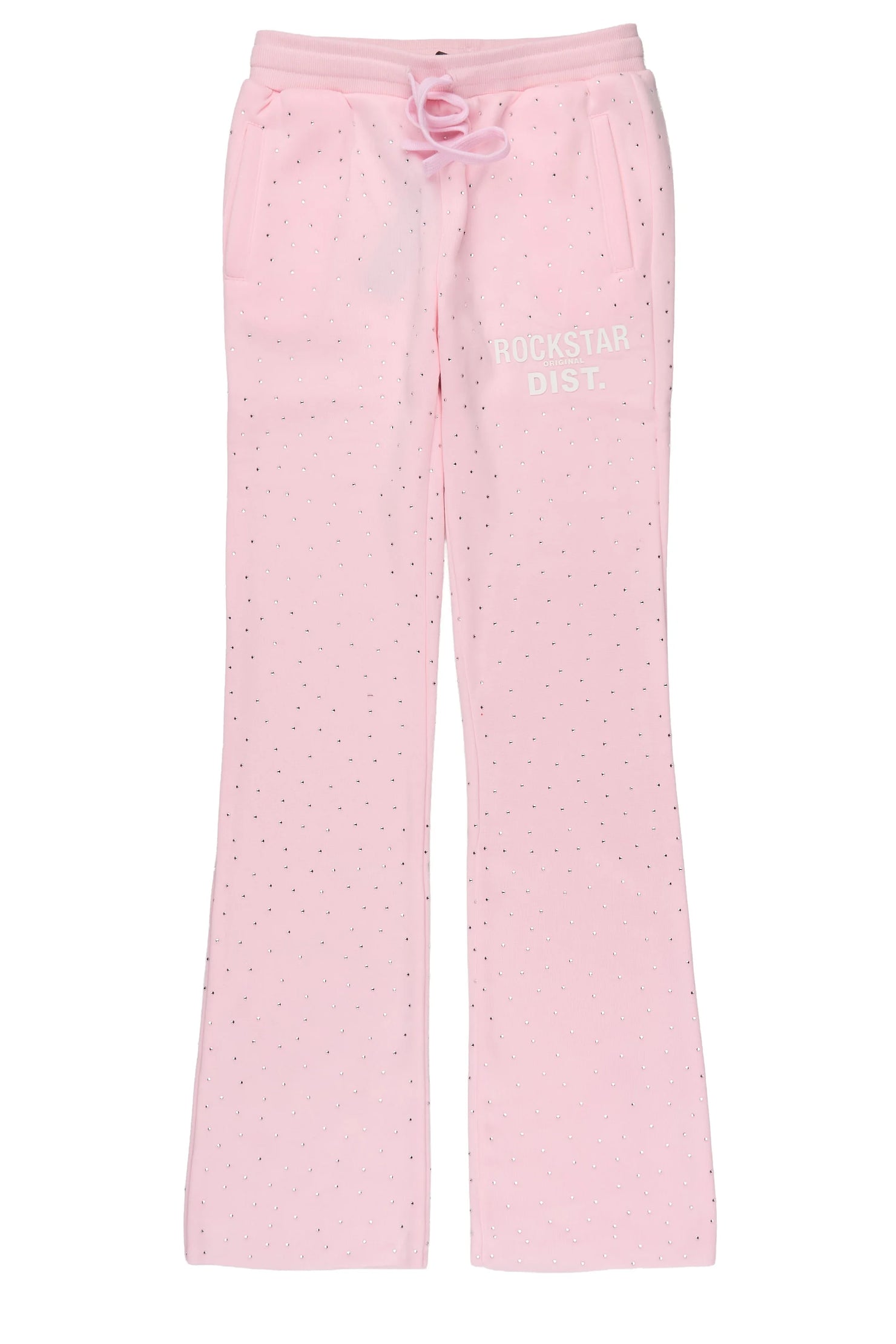 Girls Juliana Rhinestone Light Pink Track Pant