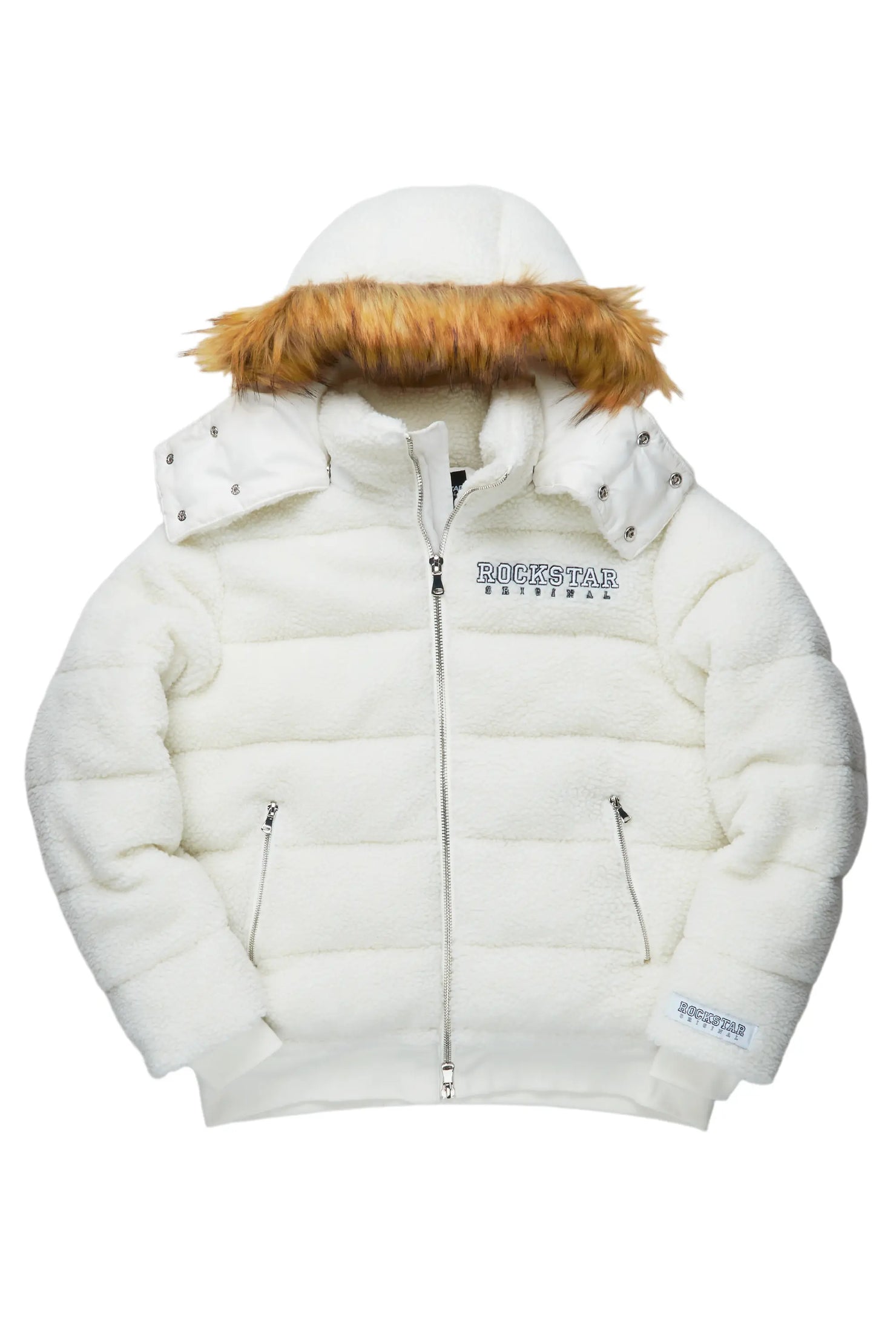 Sarvesh Cream Puffer Jacket