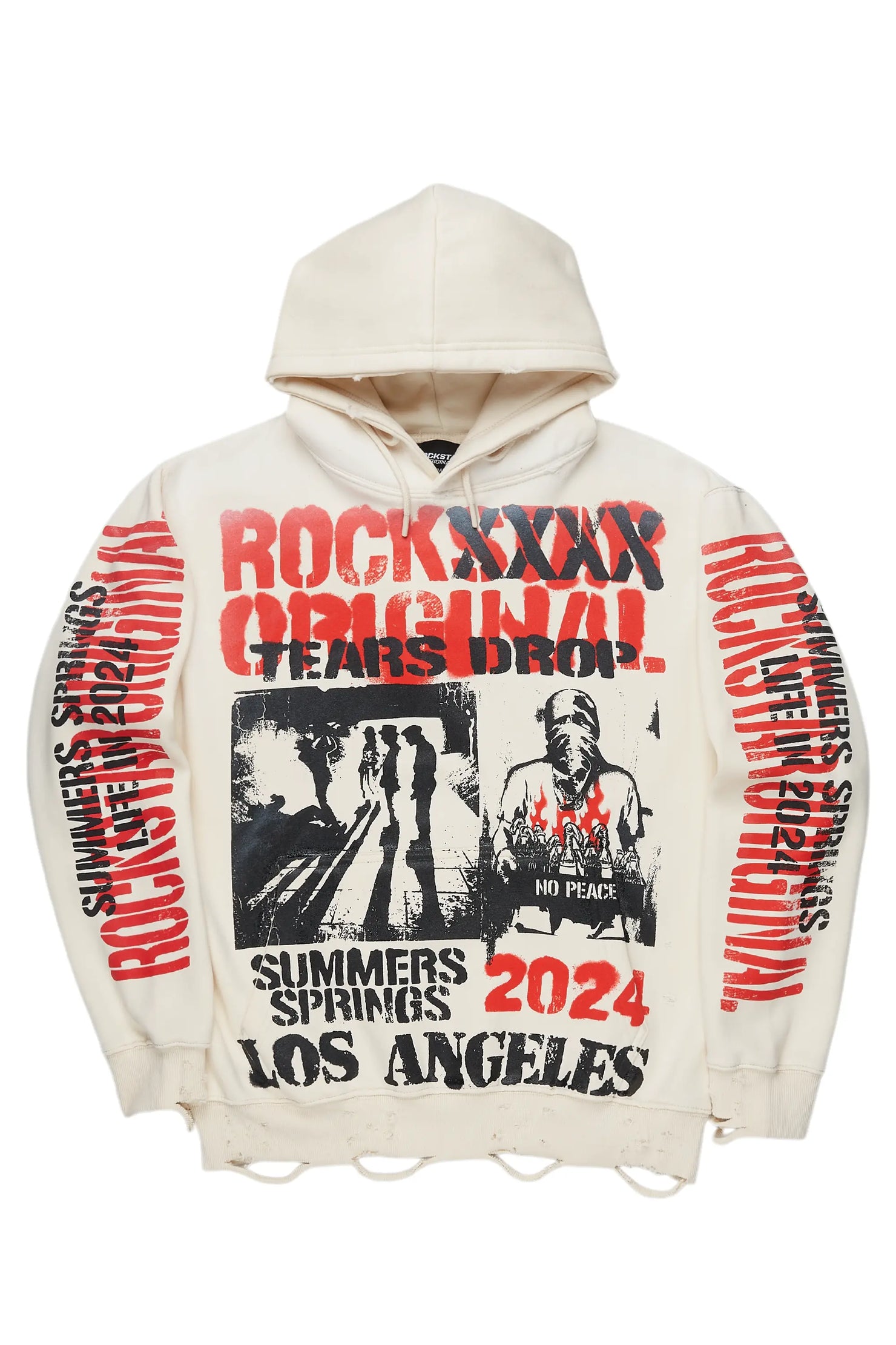 Lamani Beige Oversized Hoodie