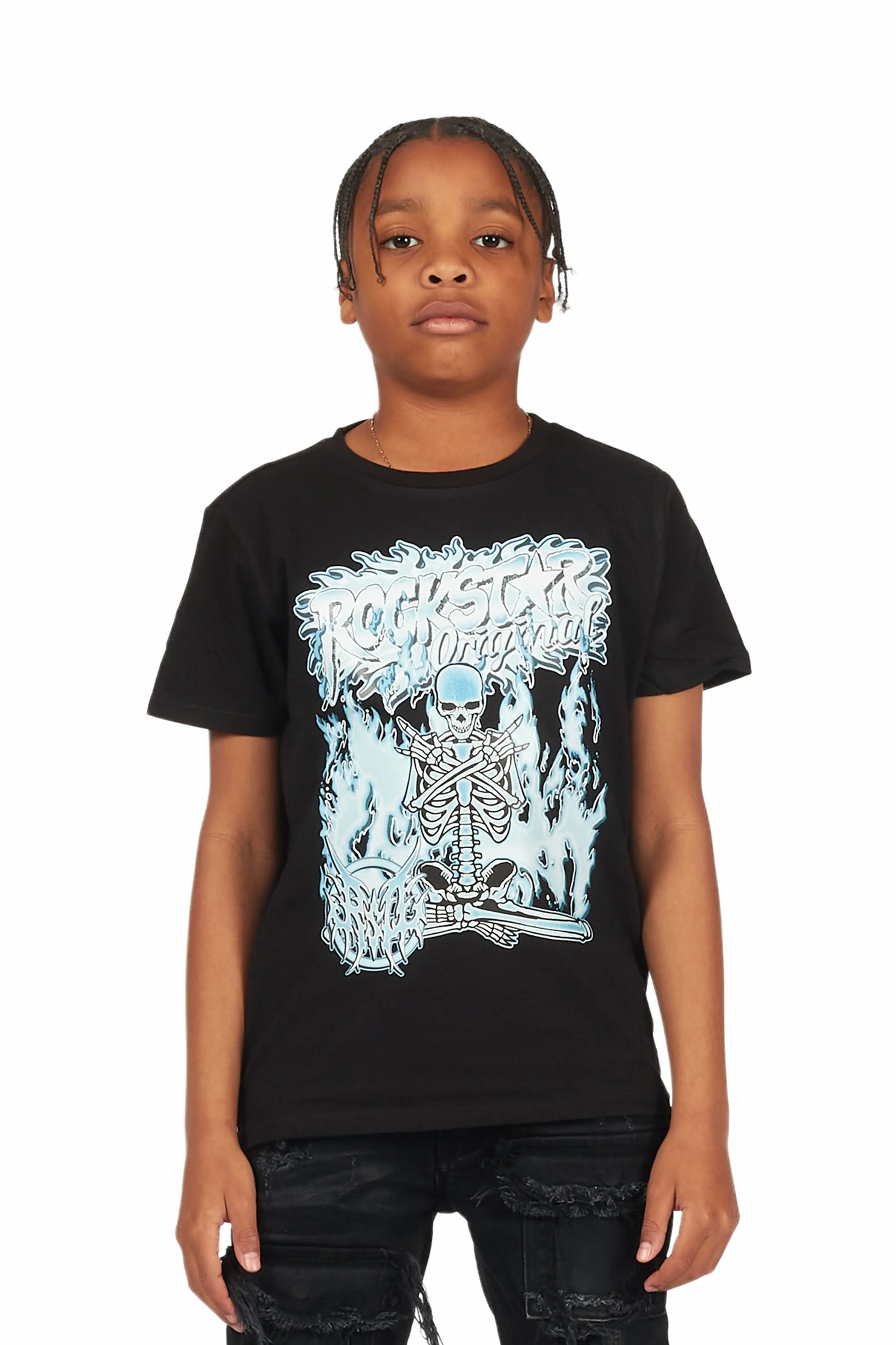 Boys Altair Black Graphic T-Shirt