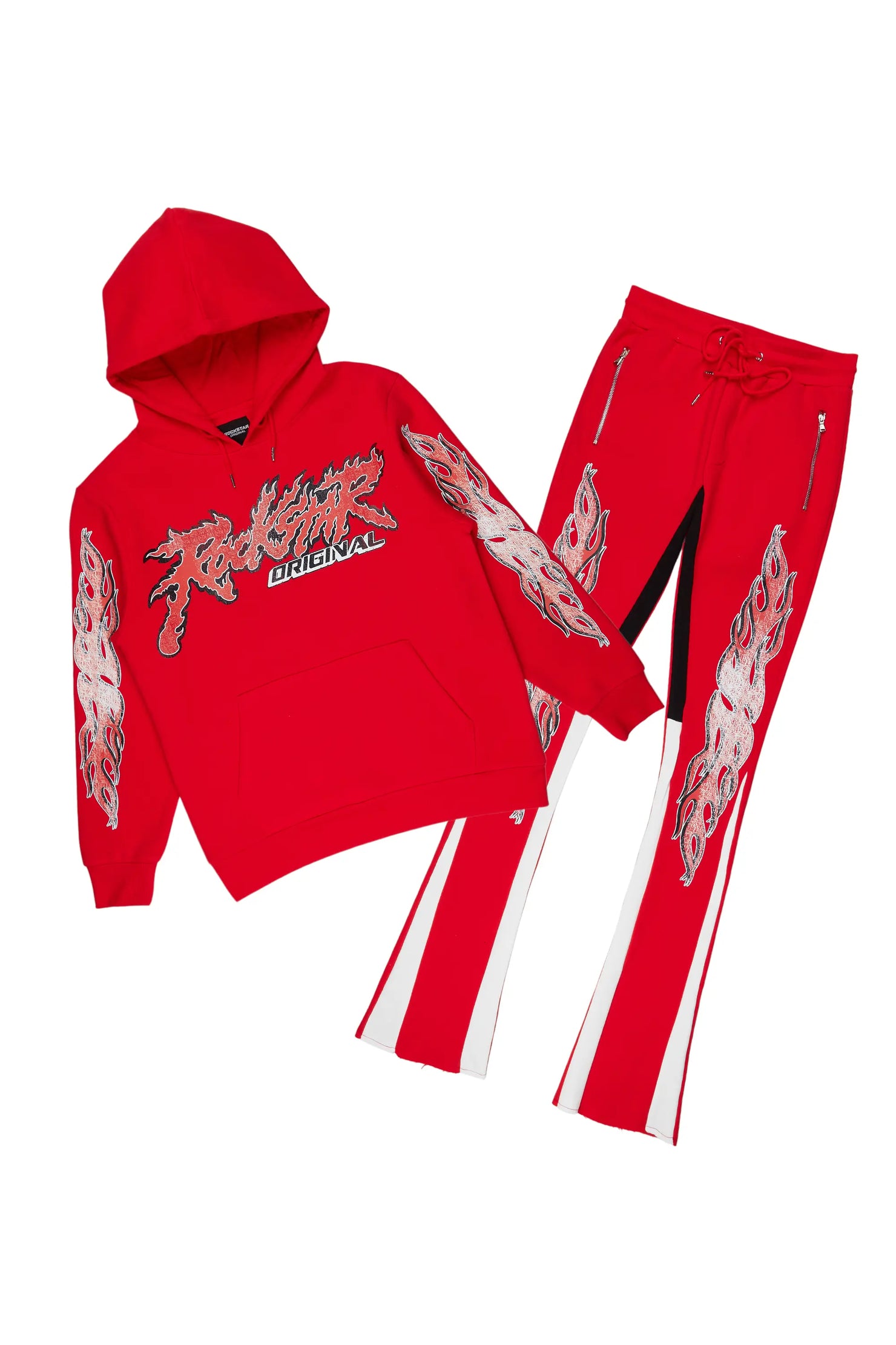 Yash Red Super Stacked Flare Track Set