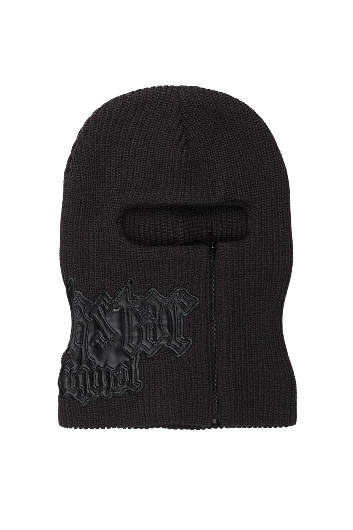 Boys Zaya Black Rubber Patch Ski Mask