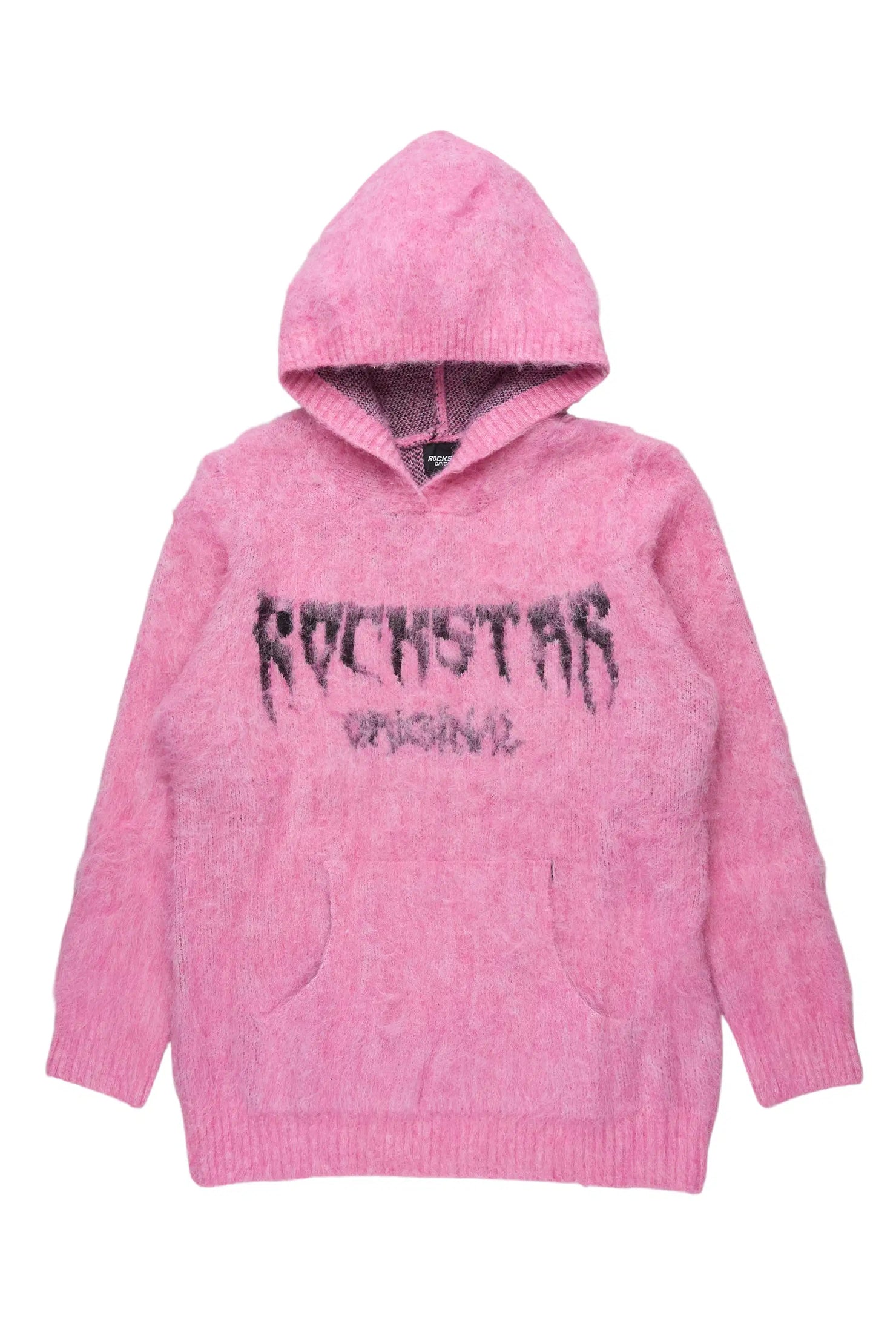 Andreas Pink Graphic Knit Hoodie