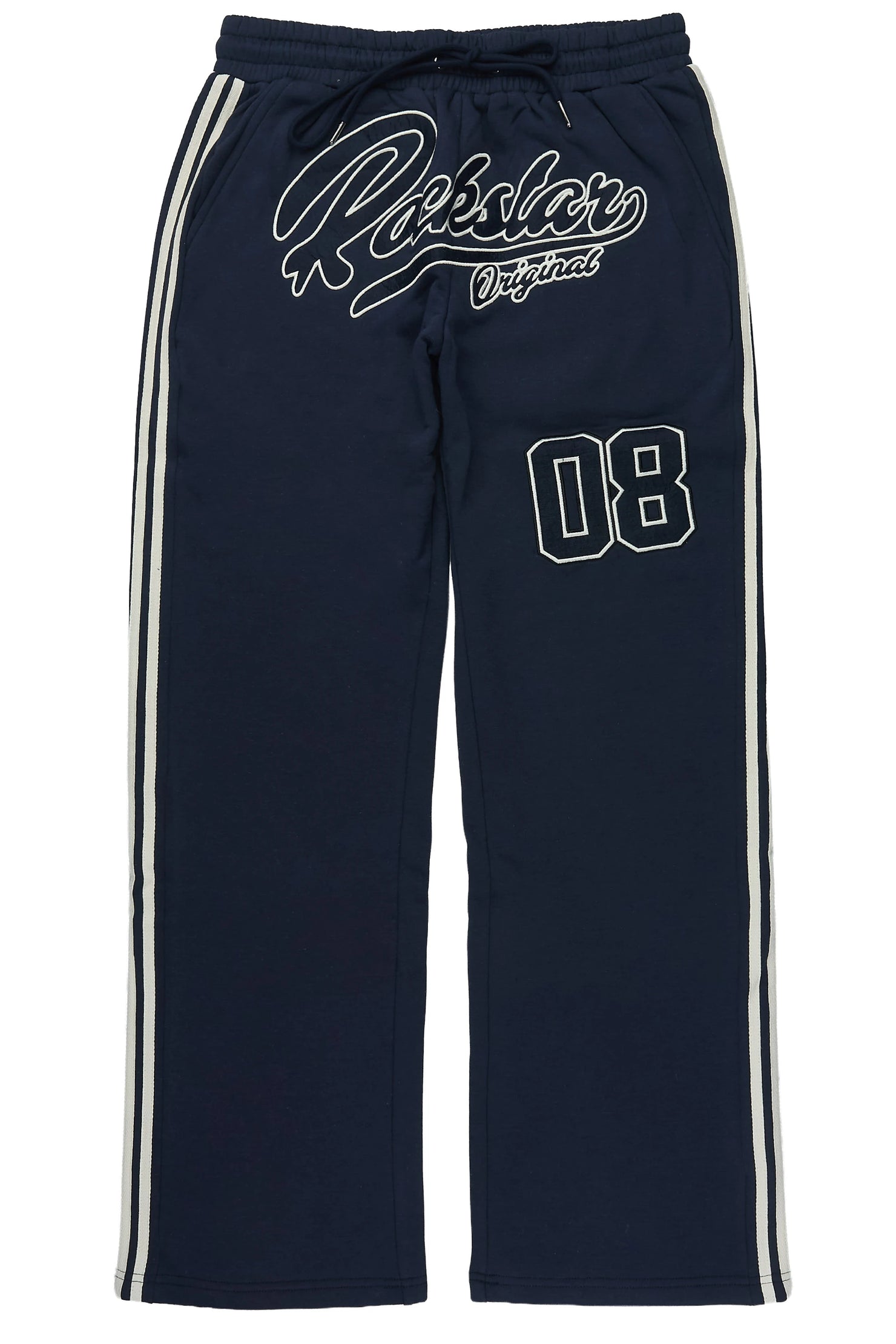 Yazan Blue French Terry Relaxed Pant