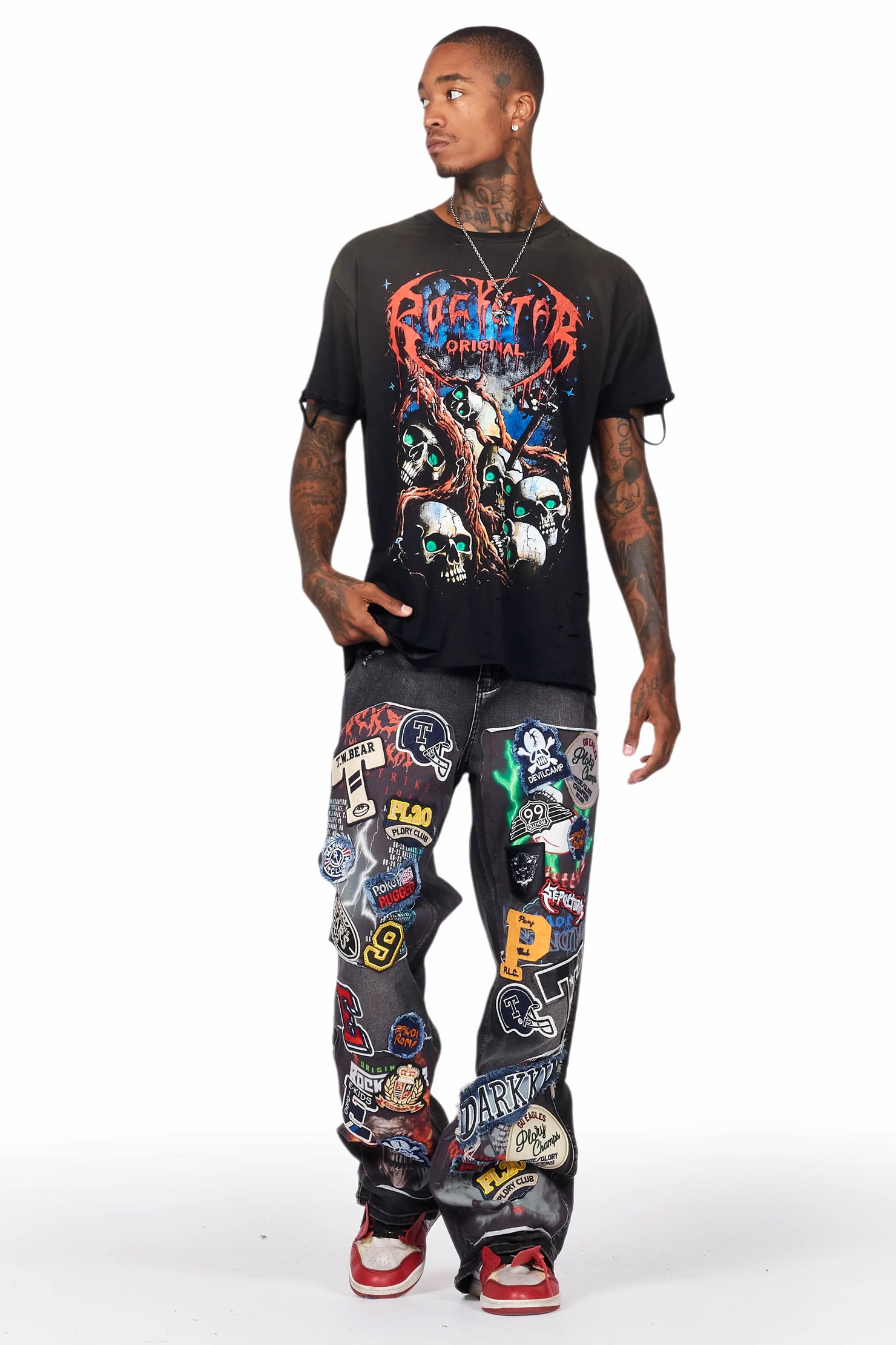 Arvid Dark Grey Baggy Fit Jean