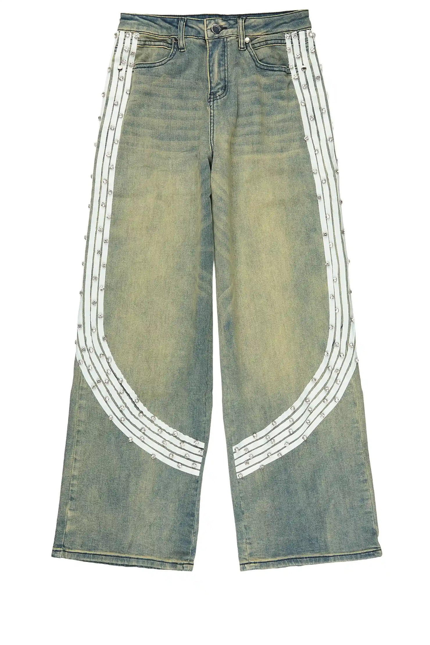 Boys Zayven Tint Blue Baggy Fit Jean