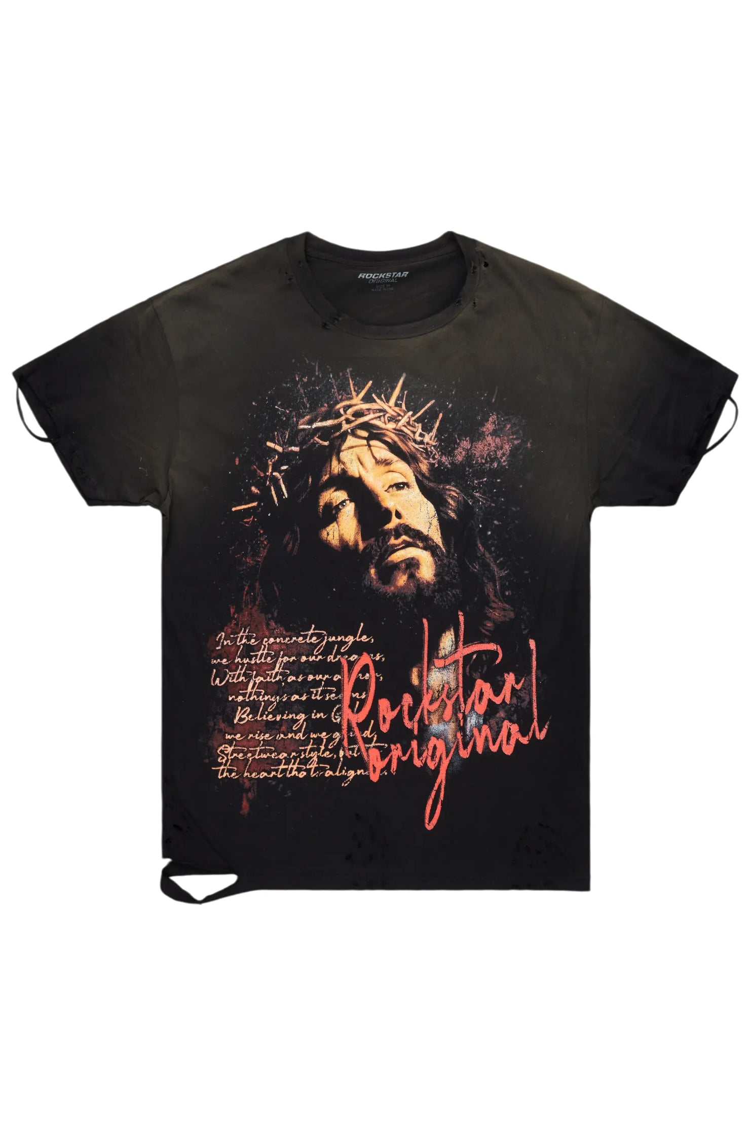 Egas Black Graphic Oversized T-Shirt