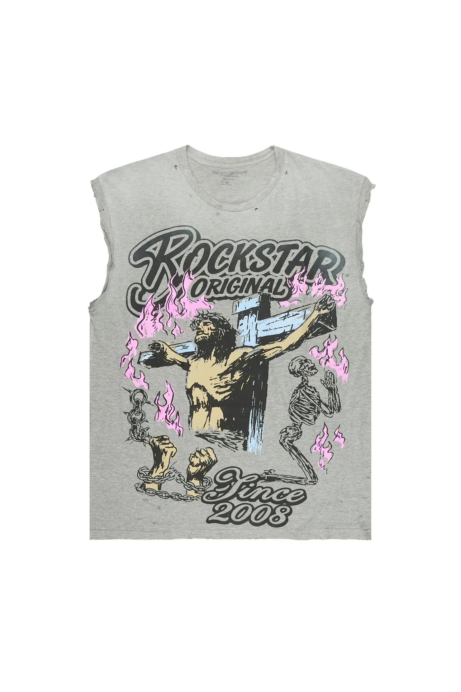 Kyren Grey Cut off Tee