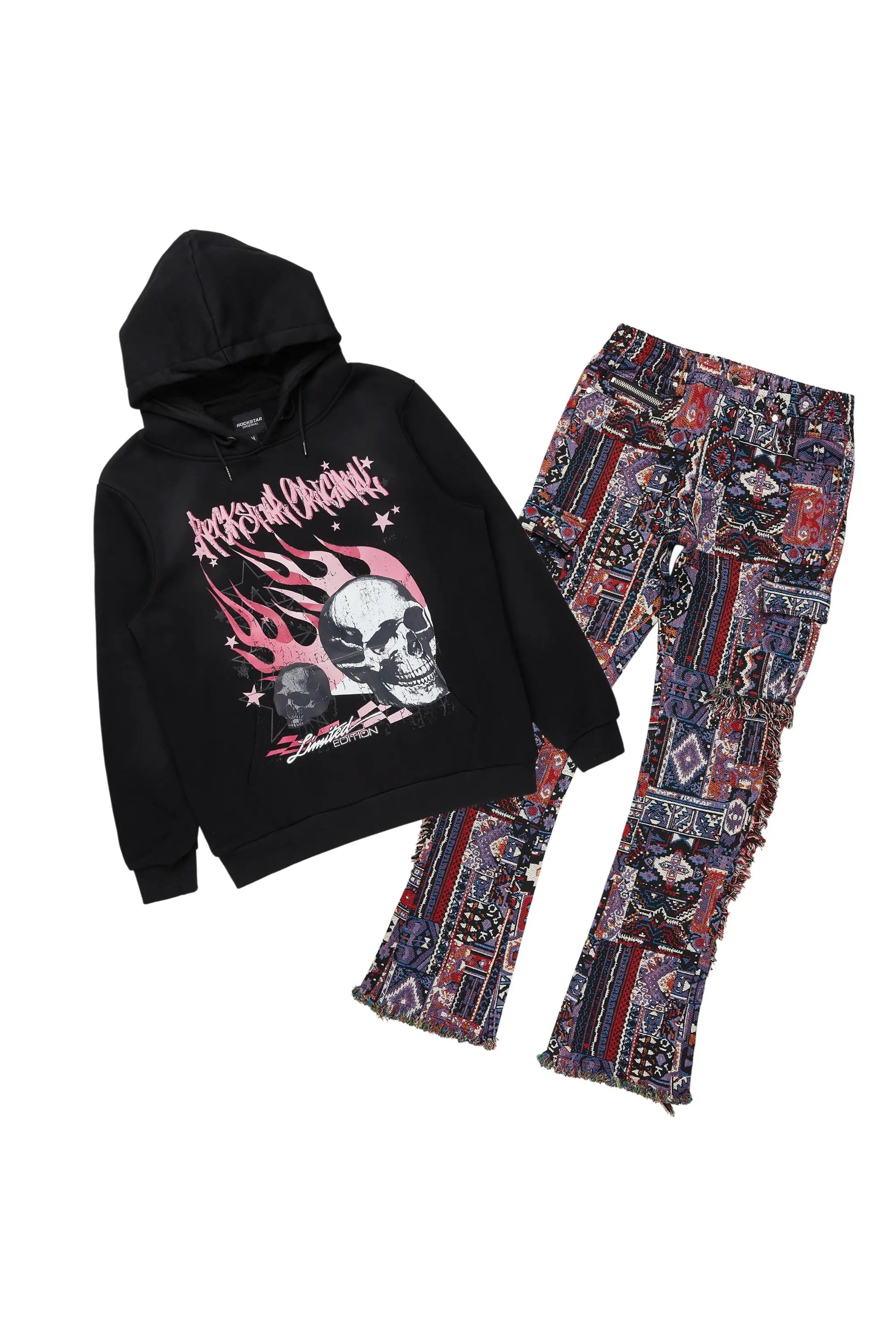 Anneso Black Hoodie/Tapestry Jean Bundle