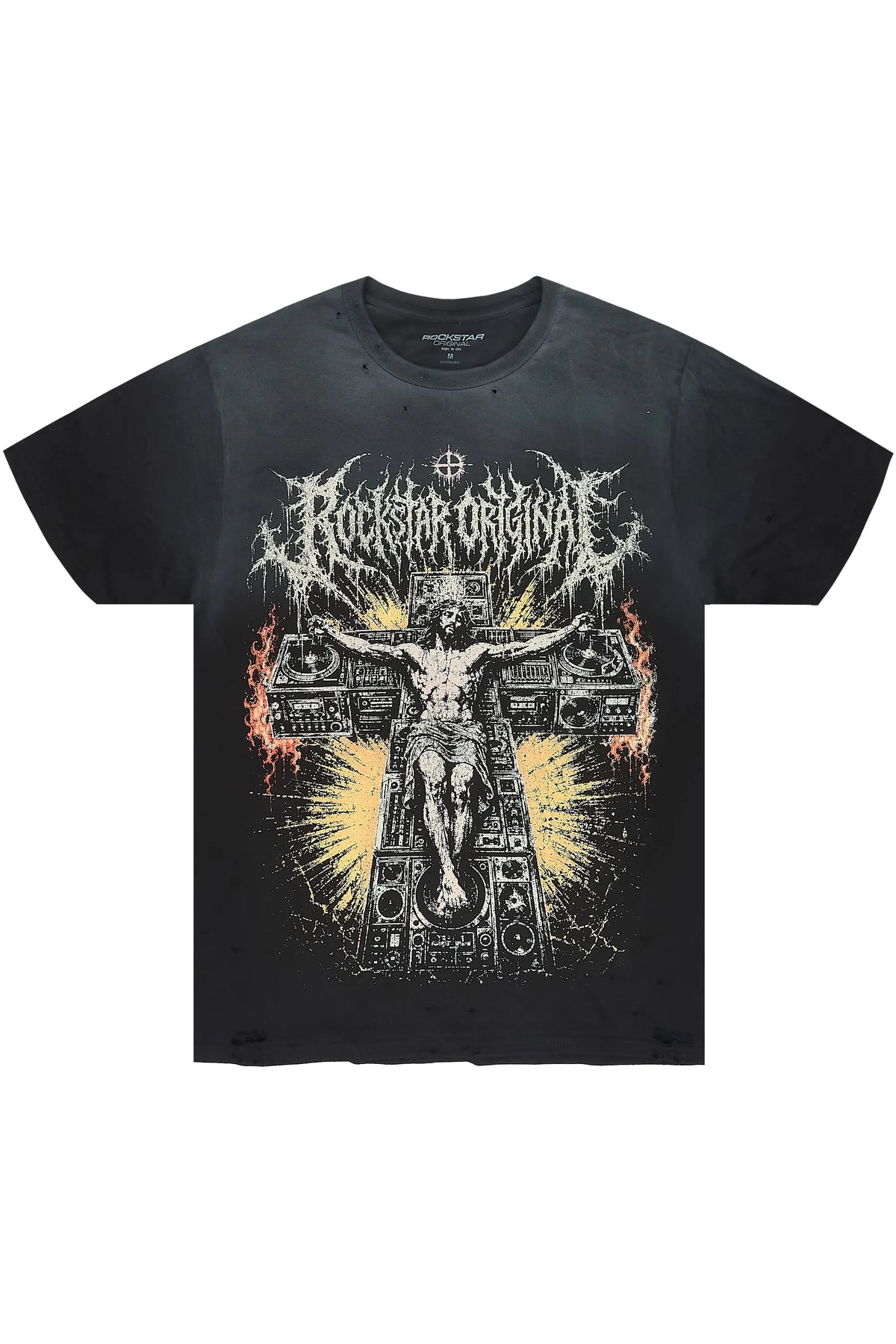 Rowan Black Oversized Graphic T-Shirt