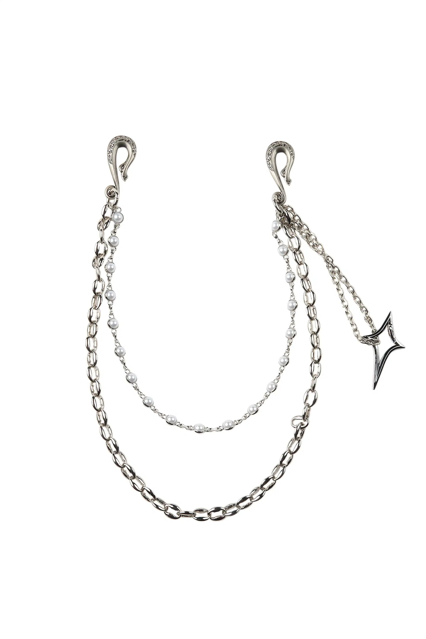 Josiane Silver Wallet Chain