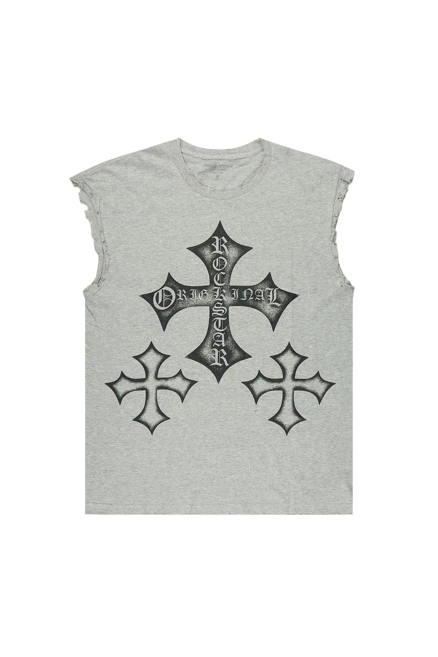Marizon Grey Cut off Tee
