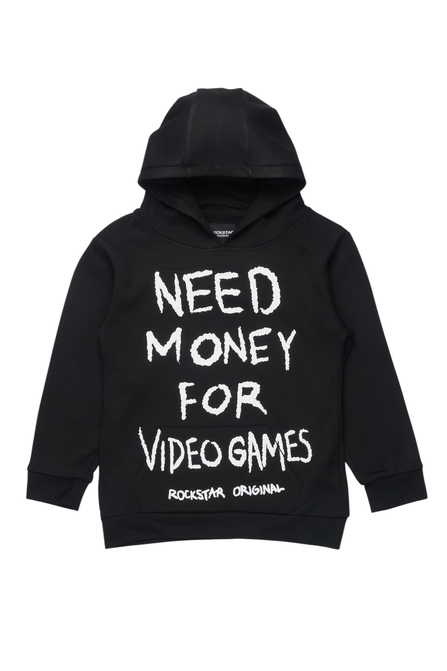 Boys M4 Video Games Black/White Graphic Hoodie