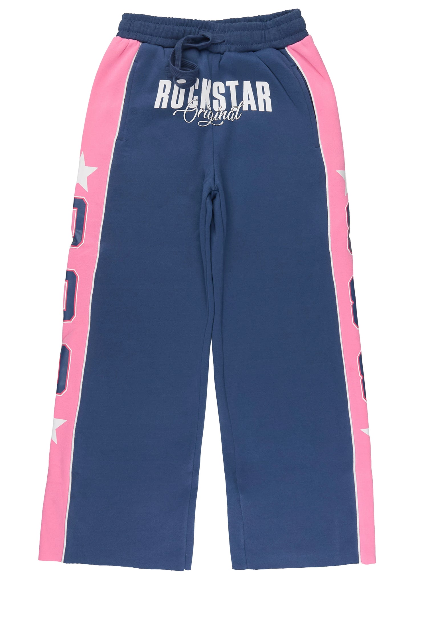 Girls Airelle Navy/Pink Baggy Track Pant