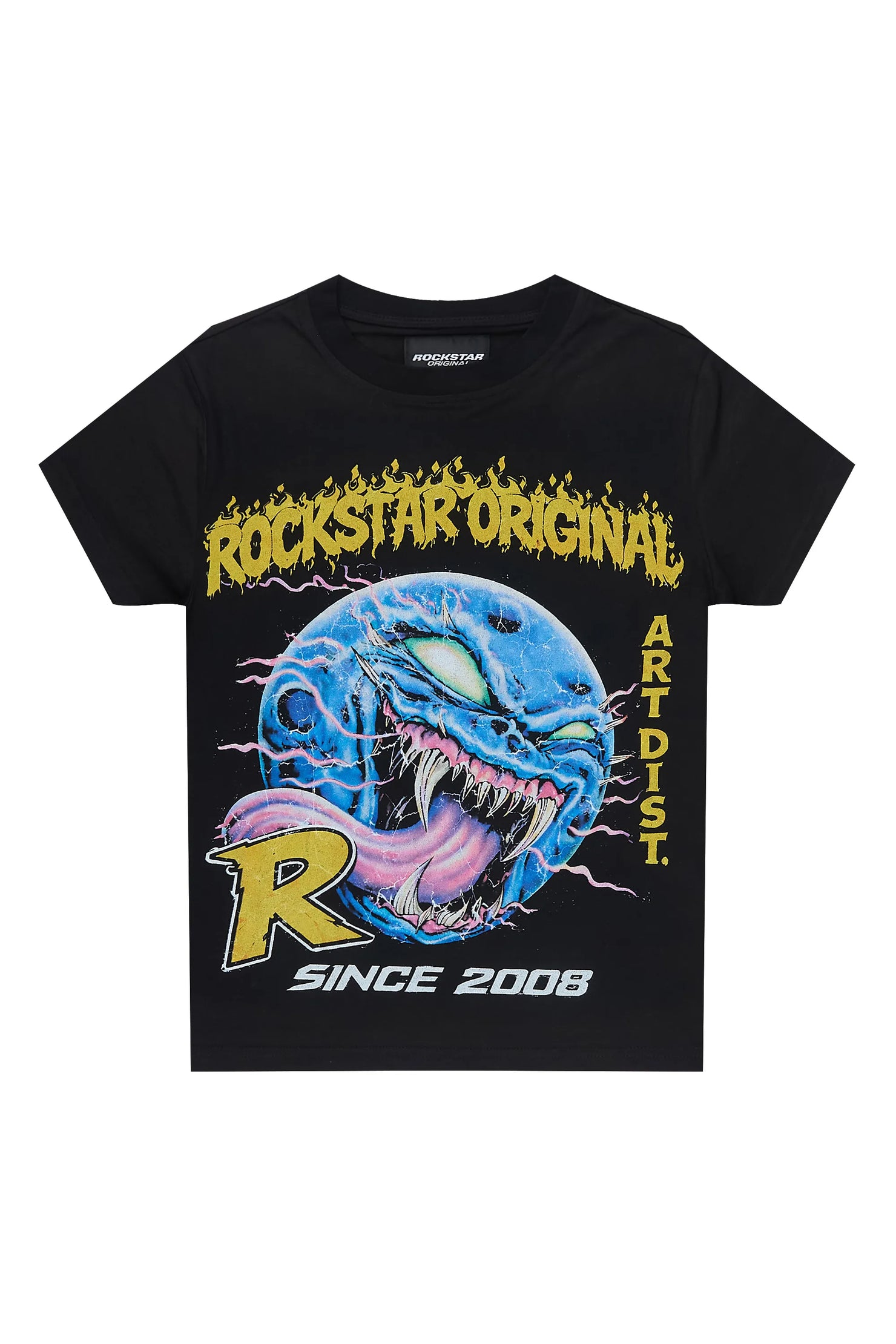 Boys Soren Black Graphic T-Shirt