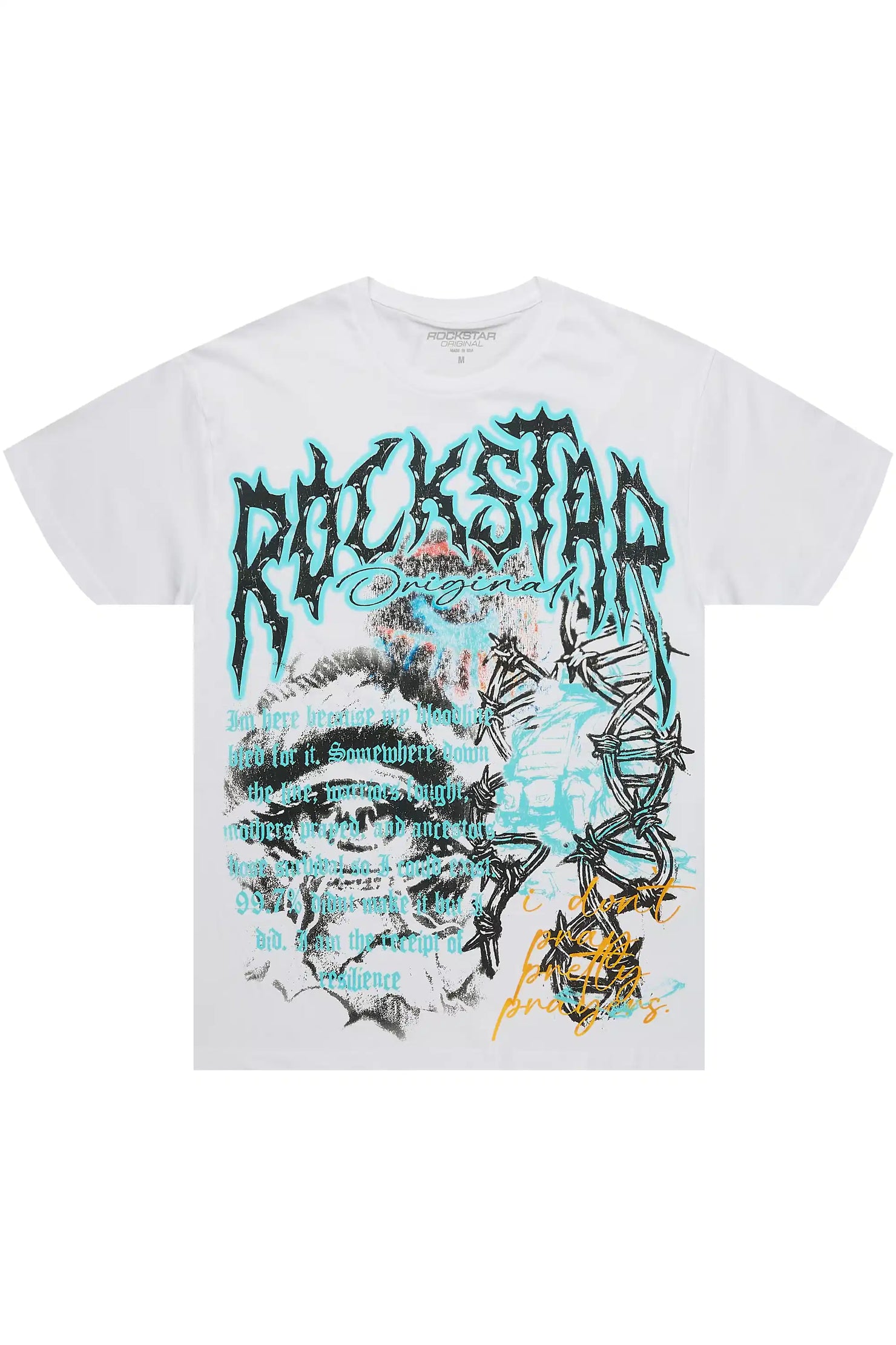 Terrina White Graphic Short Sleeve Tee