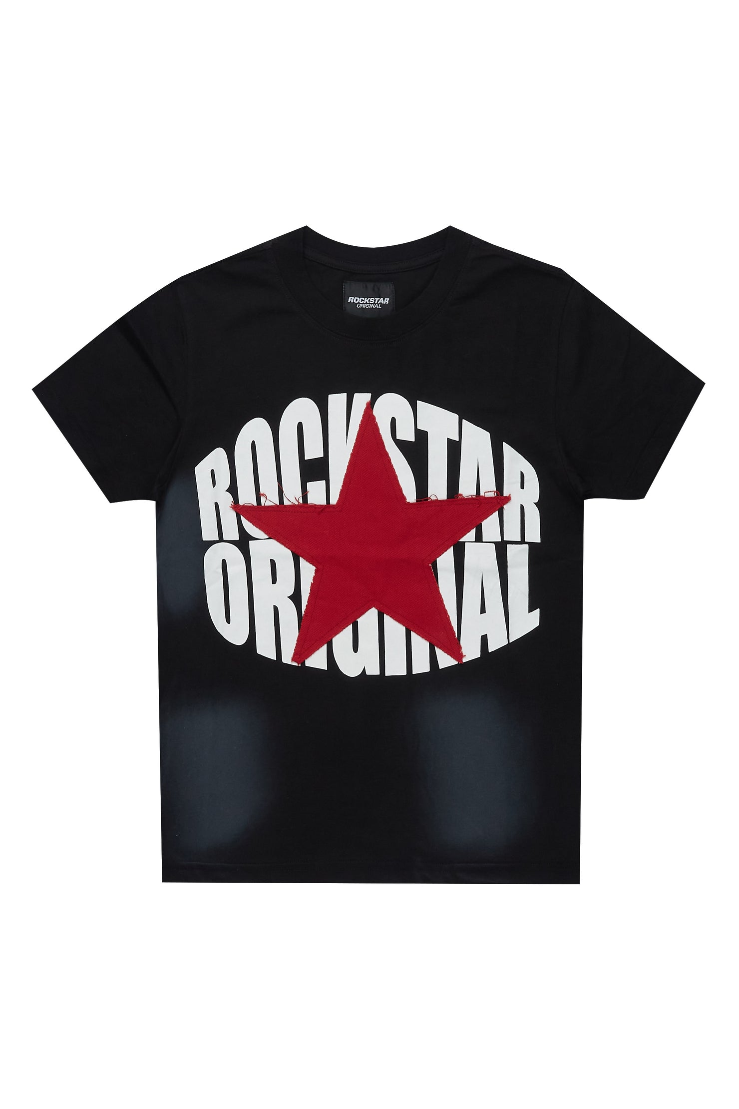 Boys Ezra Vintage Black Graphic T-Shirt