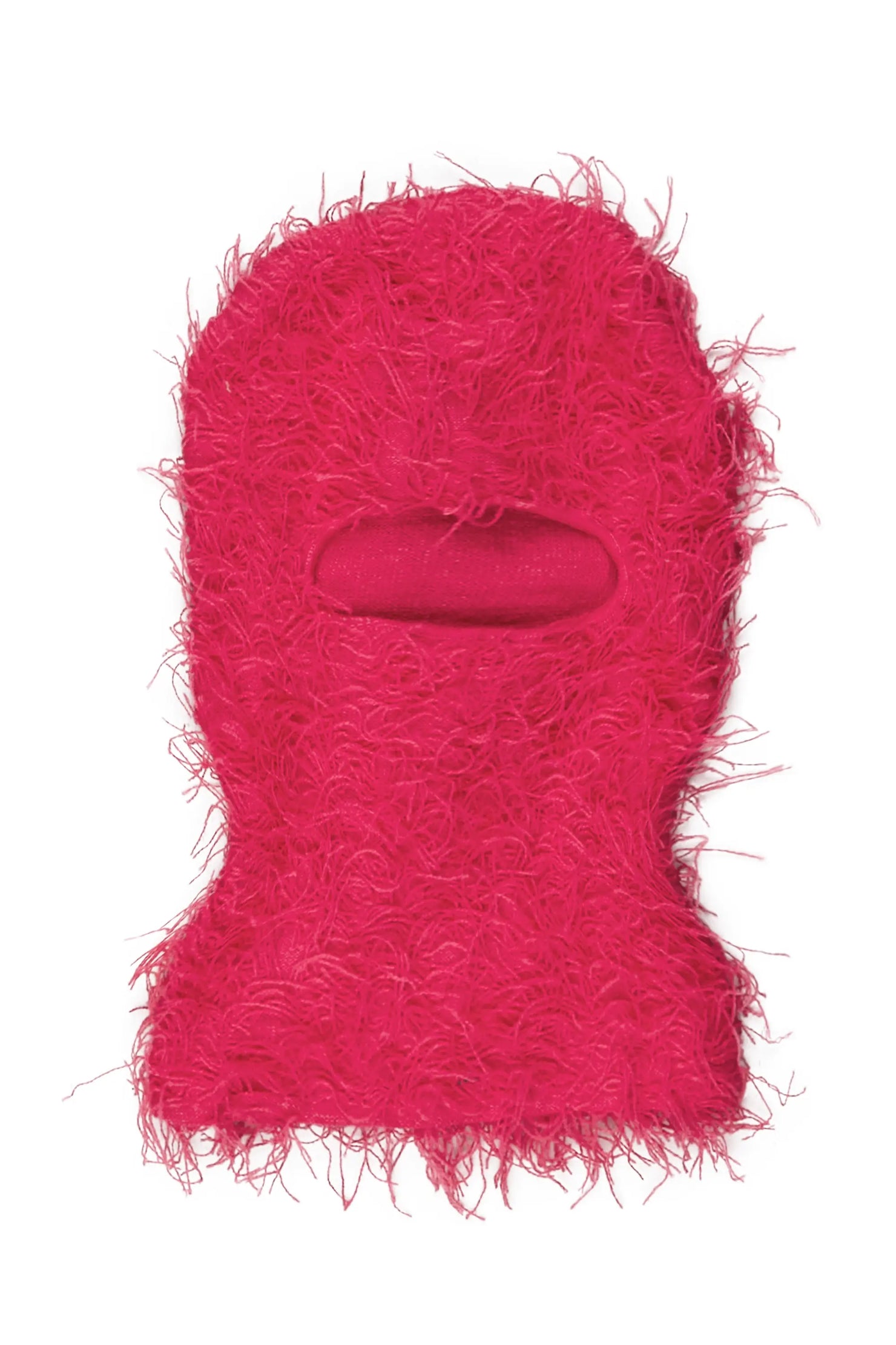 Seantee Hot Pink Fuzzy Ski Mask