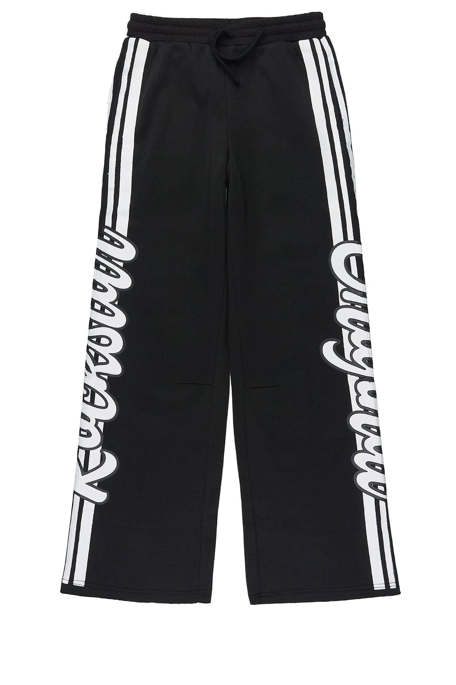 Girls Trinity Black Baggy Track Pant