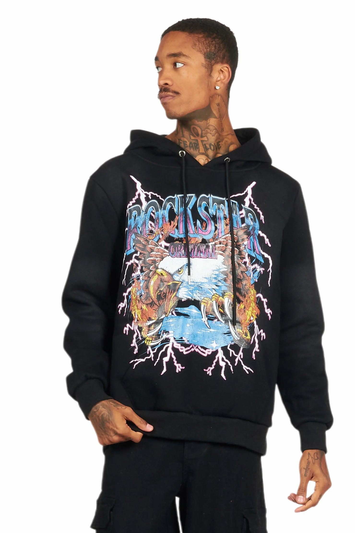 Darken Black Graphic Hoodie